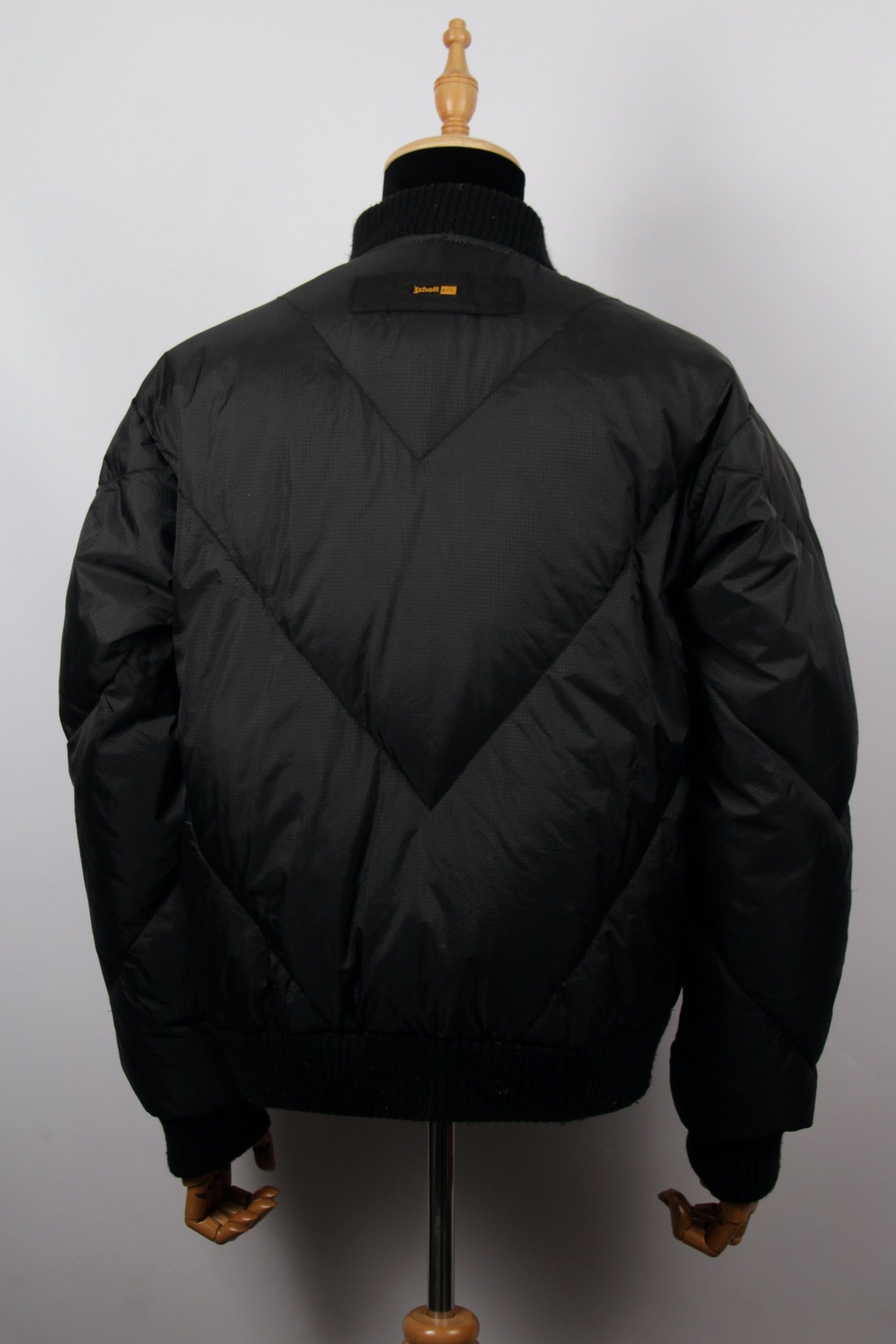 Alpha Industries Schott Down Puffer Jacket Bomber Size US L / EU 52-54 / 3 - 2 Thumbnail