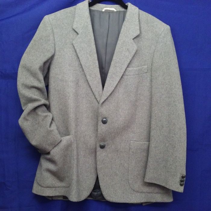 Vintage 80s90s Cashmere Suit Jacket Made in Italy Sport Coat Vents