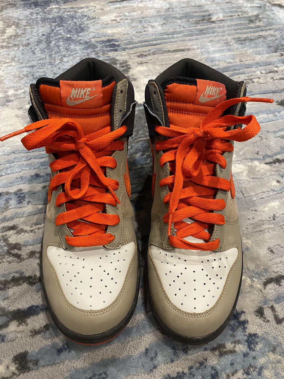 Nike Dunk High Light Bone | Team Orange-Tar Size US 8.5 / EU 41-42 - 5 Thumbnail