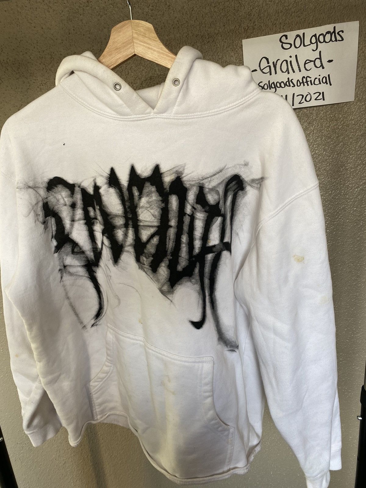 Revenge Revenge Smoke White Hoodie Size M Grailed