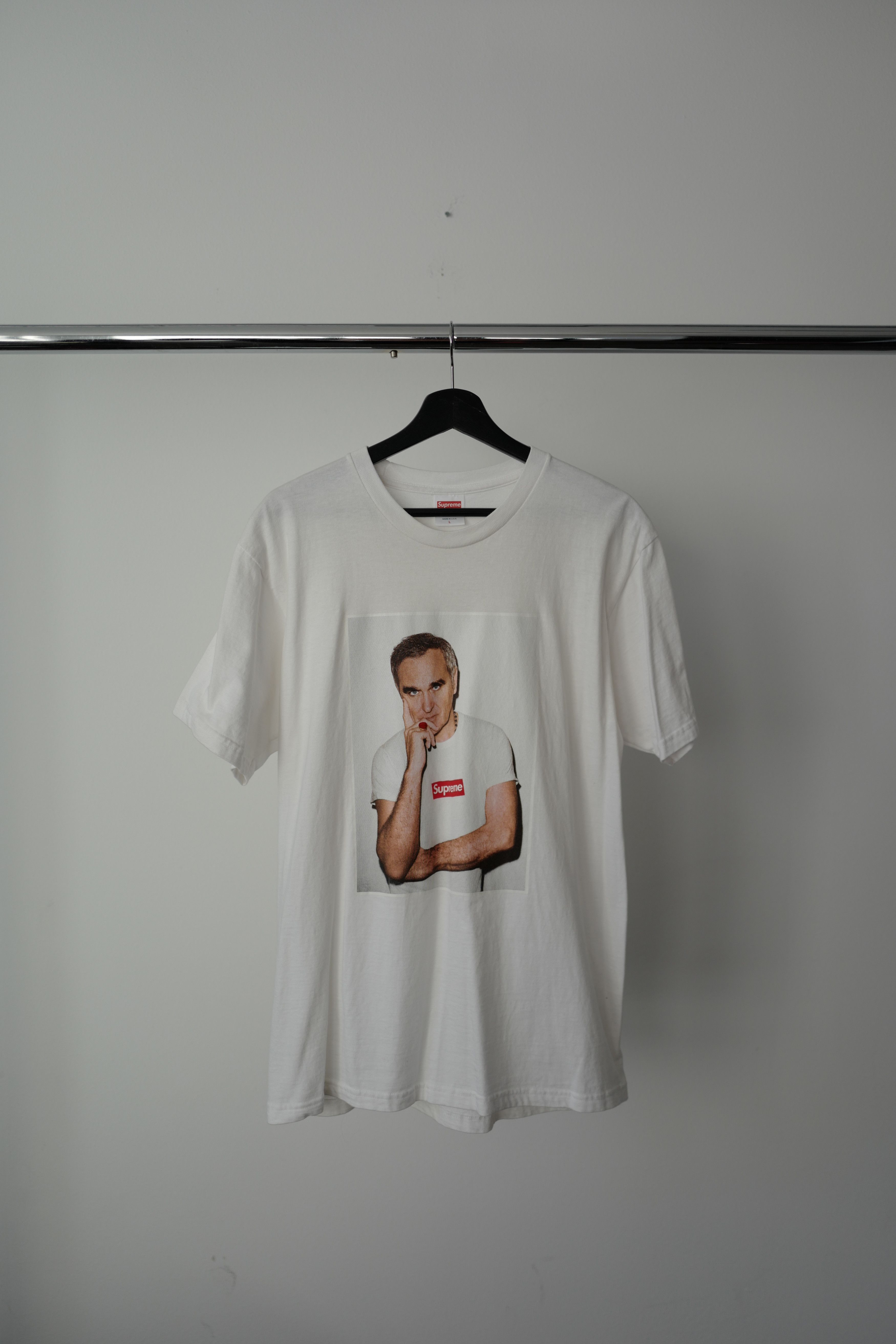 Supreme S/S 2016 Morrissey Tee (White) Size US L / EU 52-54 / 3 - 1 Thumbnail