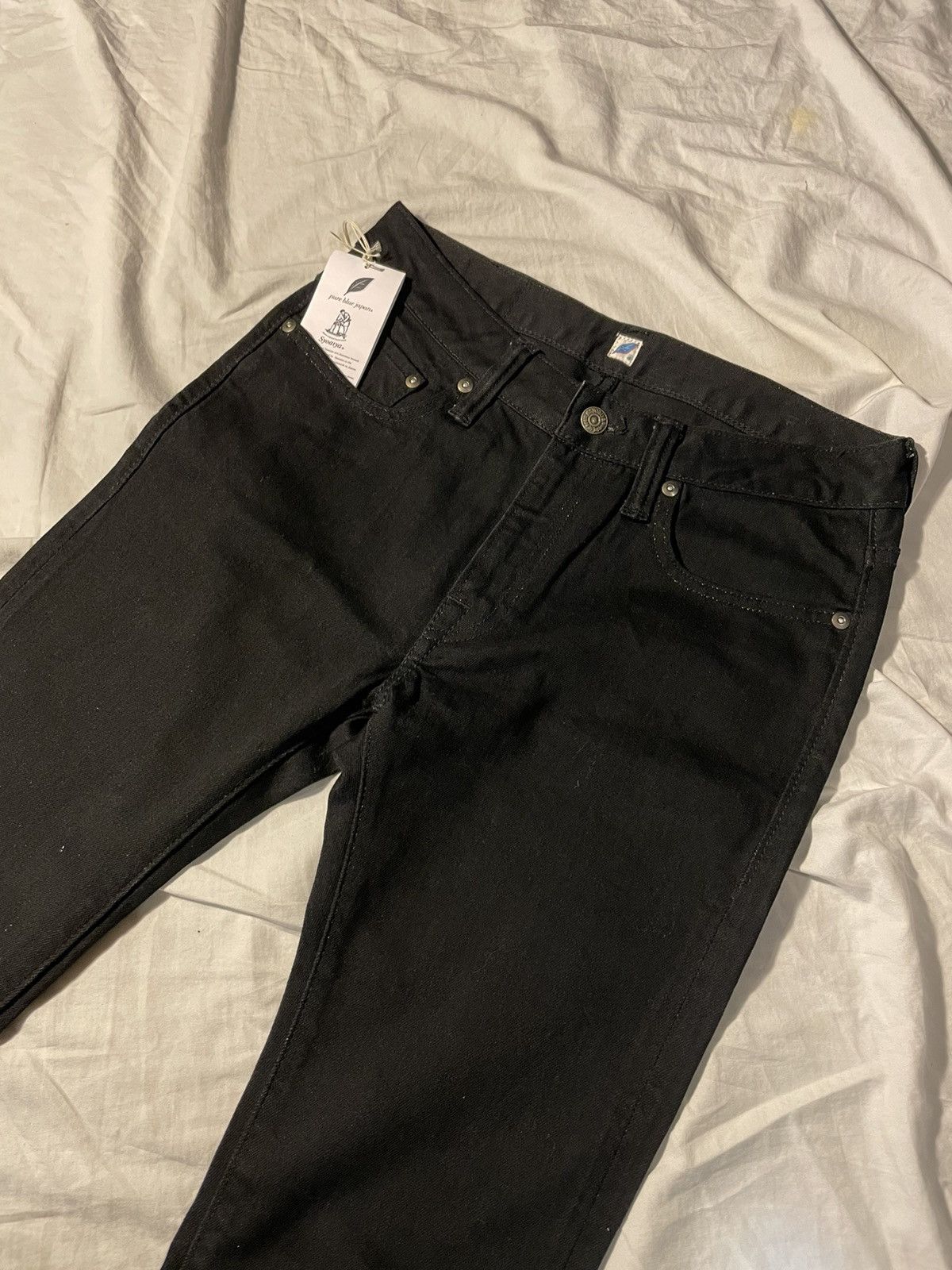 Pure Blue Japan Black jeans 1069-4-BK Size US 27 - 2 Preview