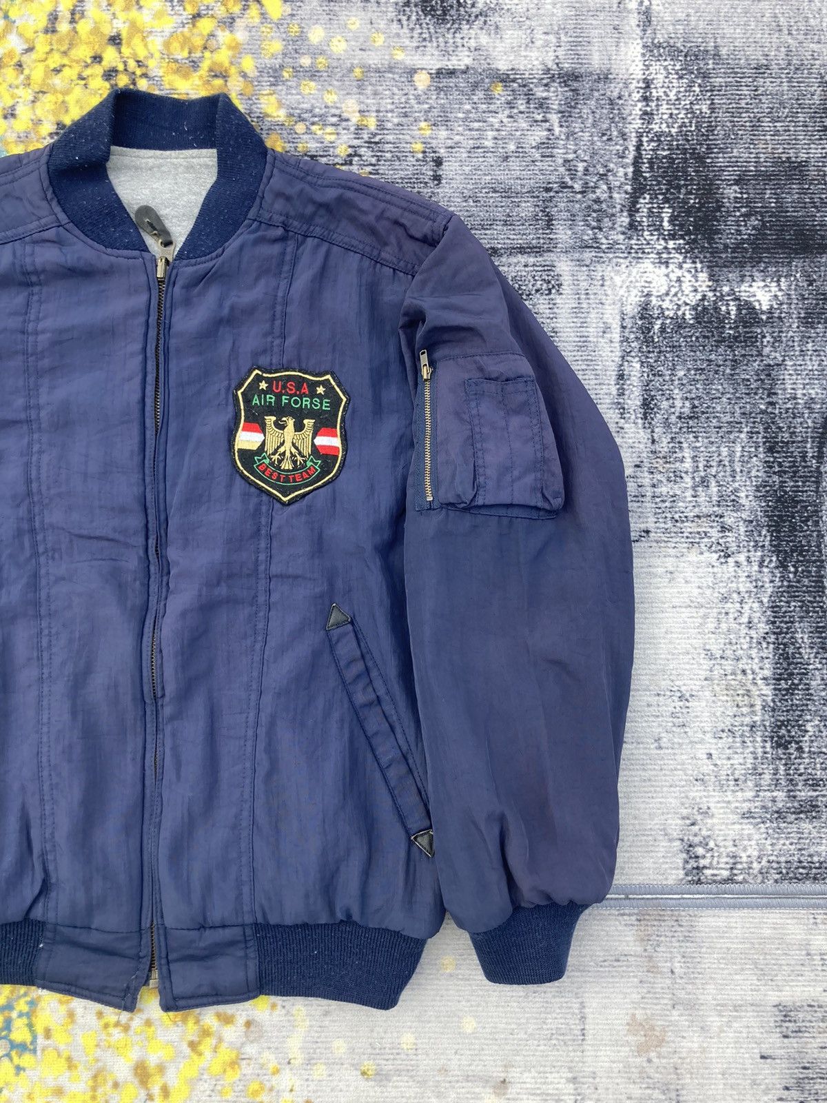 Other REVERSIBLE USA AIR FORCE BOMBER JACKET Size US S / EU 44-46 / 1 - 6 Thumbnail