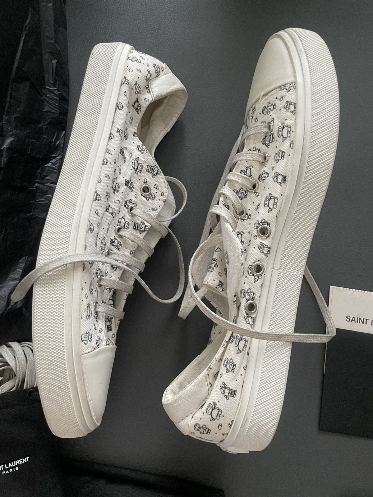 Saint Laurent Paris × Yves Saint Laurent BrandNEW Rare Super Runway Bedford Moon Plus Robot Sneakers Size US 10 / EU 43 - 13 Thumbnail