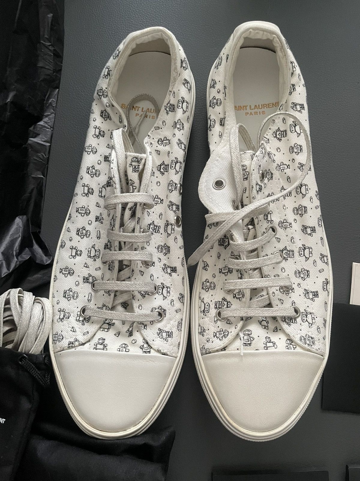 Saint Laurent Paris × Yves Saint Laurent BrandNEW Rare Super Runway Bedford Moon Plus Robot Sneakers Size US 10 / EU 43 - 7 Thumbnail