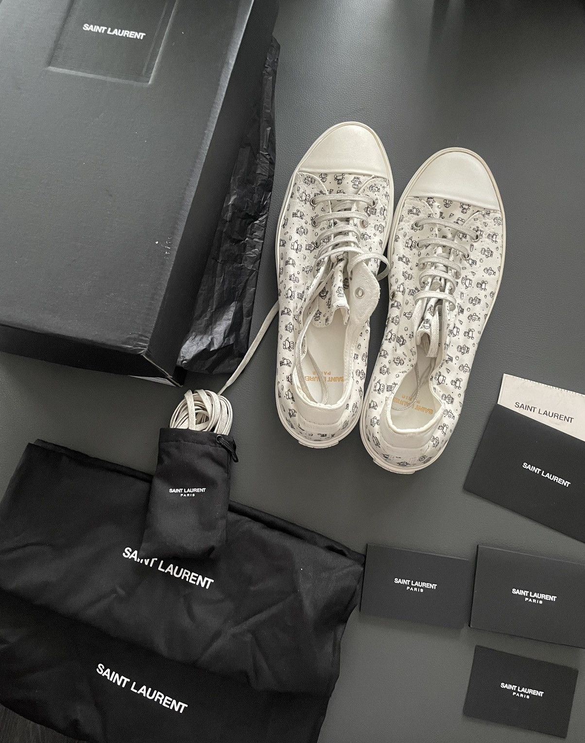 Saint Laurent Paris × Yves Saint Laurent BrandNEW Rare Super Runway Bedford Moon Plus Robot Sneakers Size US 10 / EU 43 - 9 Thumbnail