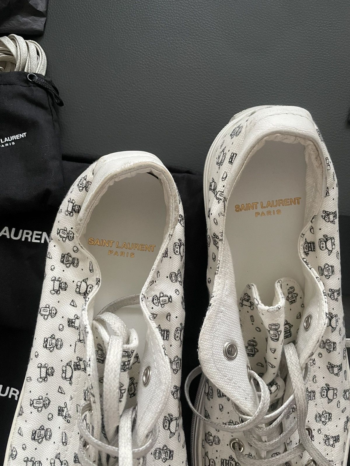 Saint Laurent Paris × Yves Saint Laurent BrandNEW Rare Super Runway Bedford Moon Plus Robot Sneakers Size US 10 / EU 43 - 10 Thumbnail