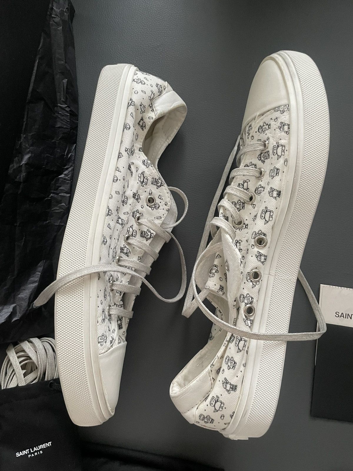 Saint Laurent Paris × Yves Saint Laurent BrandNEW Rare Super Runway Bedford Moon Plus Robot Sneakers Size US 10 / EU 43 - 15 Thumbnail