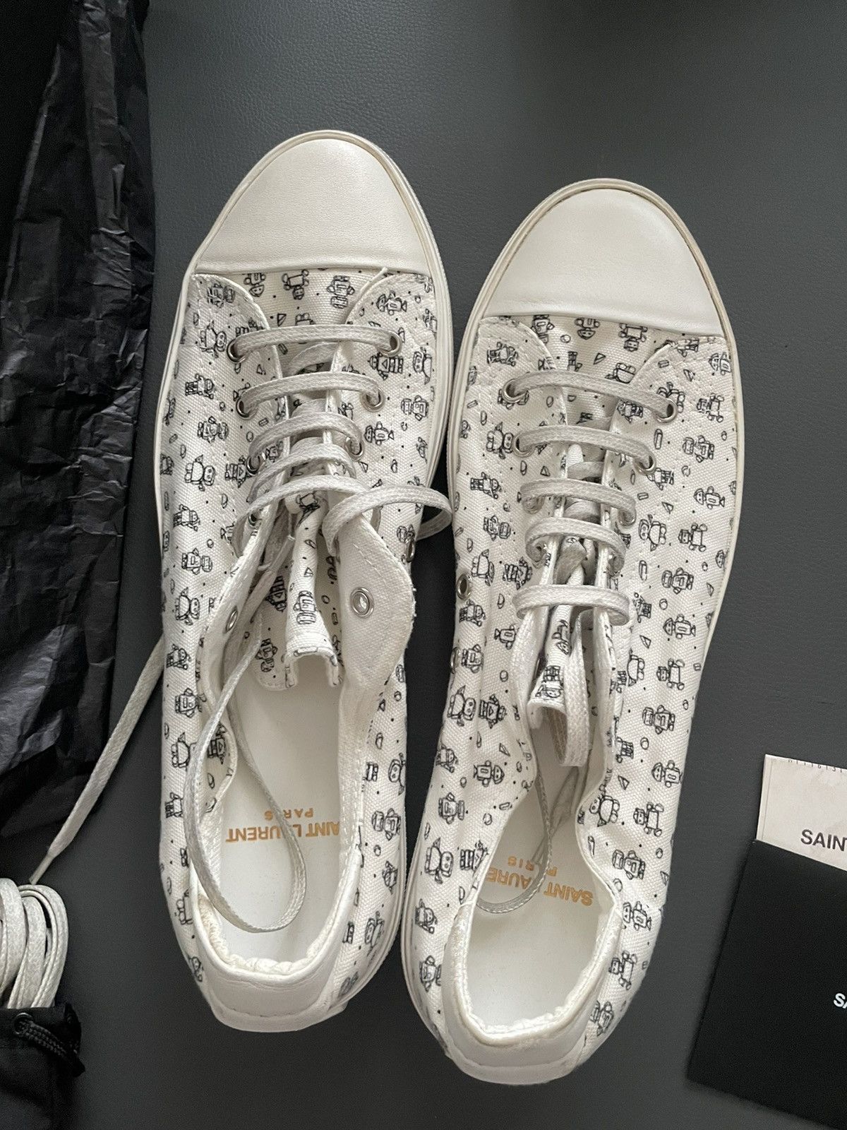 Saint Laurent Paris × Yves Saint Laurent BrandNEW Rare Super Runway Bedford Moon Plus Robot Sneakers Size US 10 / EU 43 - 3 Thumbnail