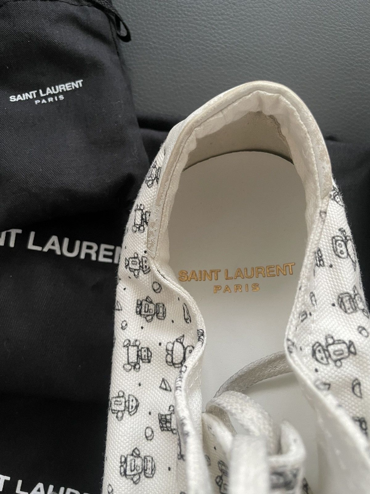 Saint Laurent Paris × Yves Saint Laurent BrandNEW Rare Super Runway Bedford Moon Plus Robot Sneakers Size US 10 / EU 43 - 11 Thumbnail