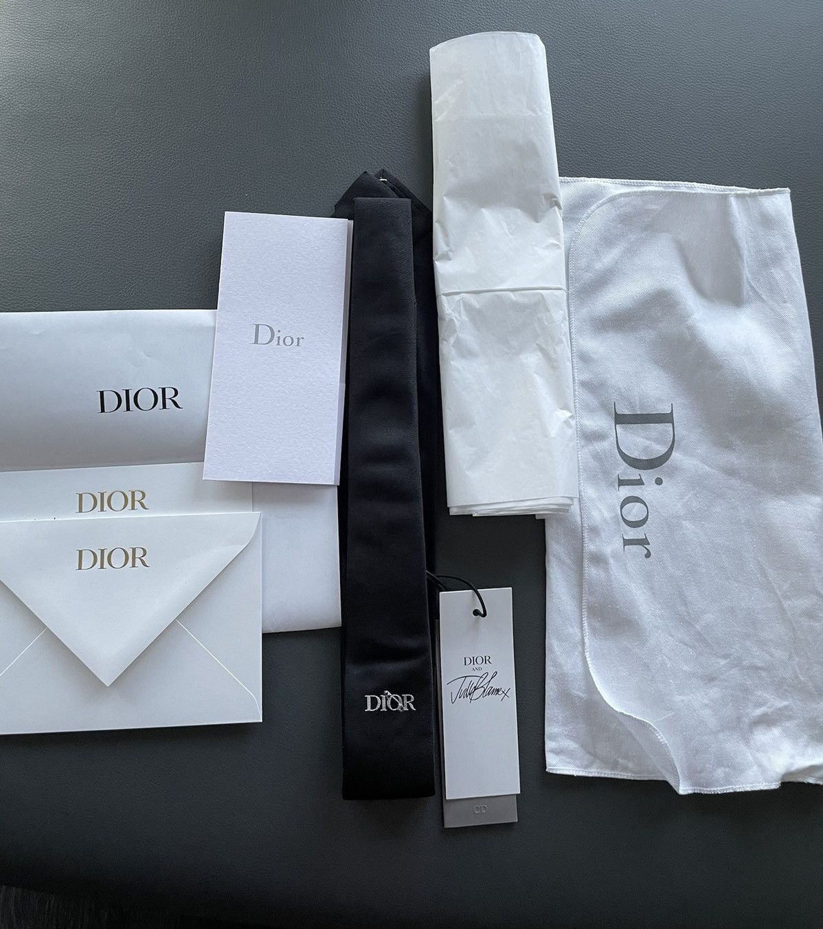 Dior Dior Logo Super Runway Judy Blame Silk Logo Tie Size ONE SIZE - 6 Thumbnail