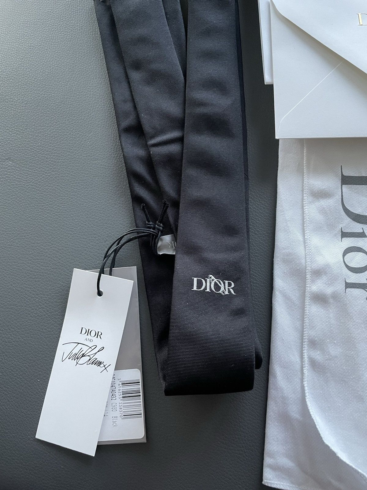 Dior Dior Logo Super Runway Judy Blame Silk Logo Tie Size ONE SIZE - 18 Thumbnail