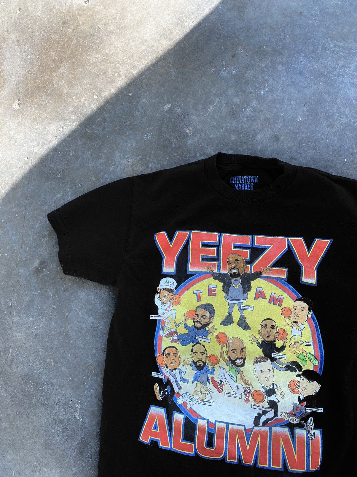 Market Chinatown Market “ Yeezy Alumni “ College Arc Tee Black Size US M / EU 48-50 / 2 - 2 Thumbnail