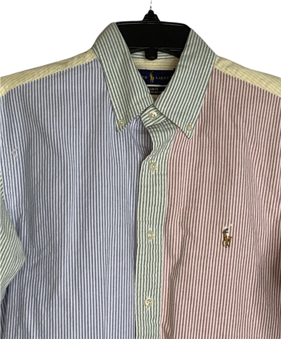 Ralph Lauren Multicolor Button Down Shirt newest RARE