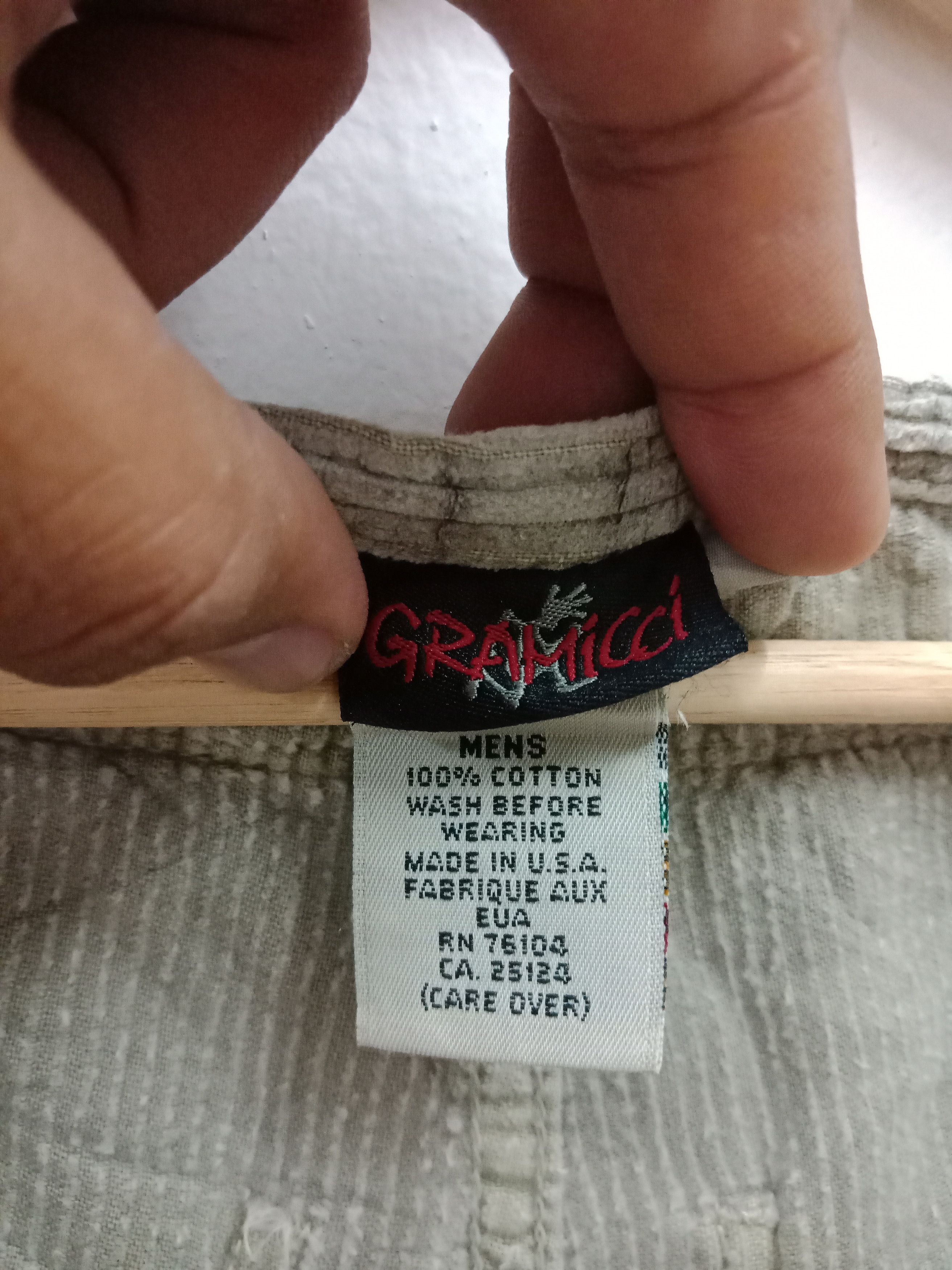 Gramicci Gramicci Gray Cotton Cargo Made In USA Size US 29 - 11 Thumbnail