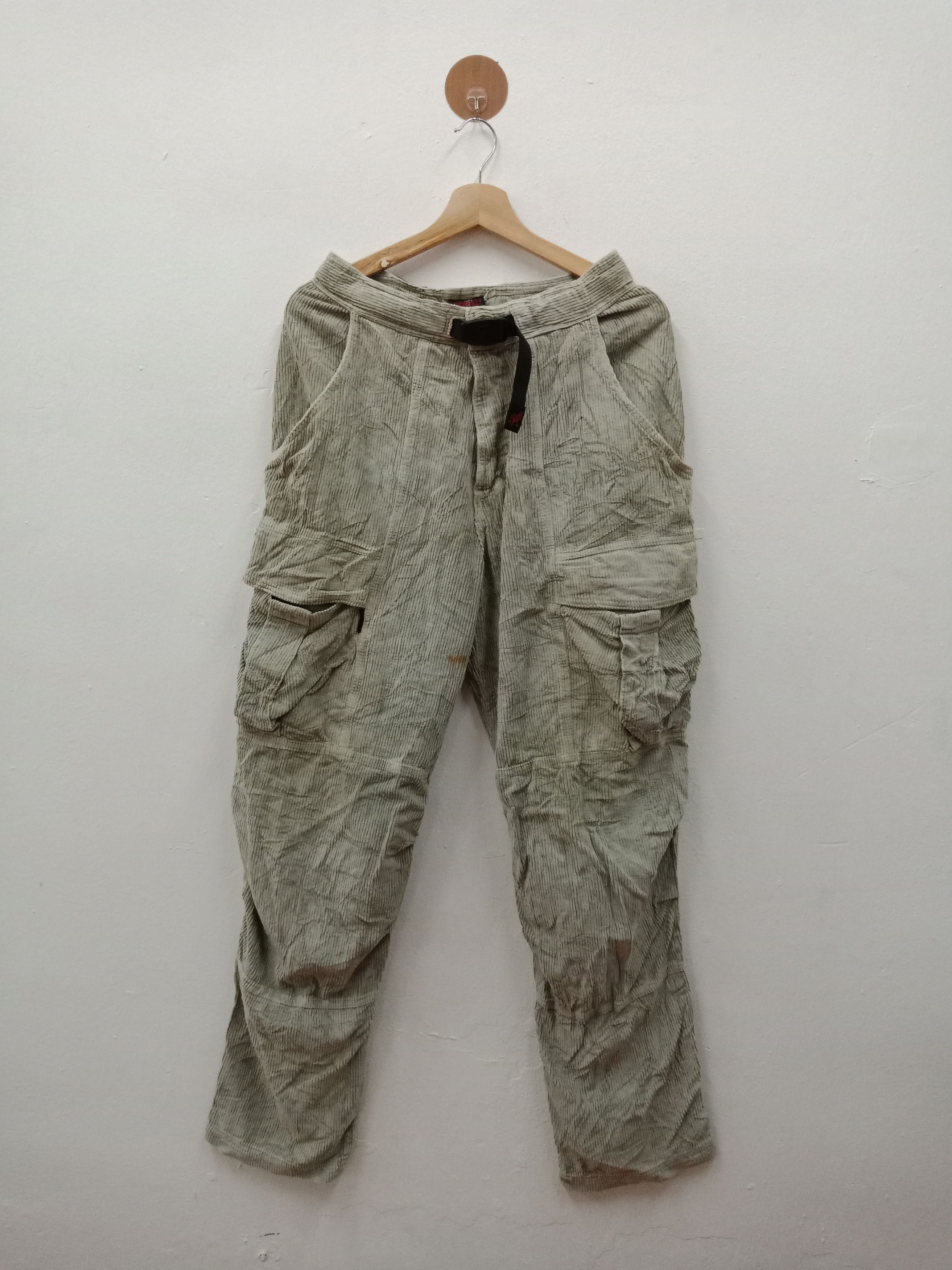 Gramicci Gramicci Gray Cotton Cargo Made In USA Size US 29 - 1 Thumbnail