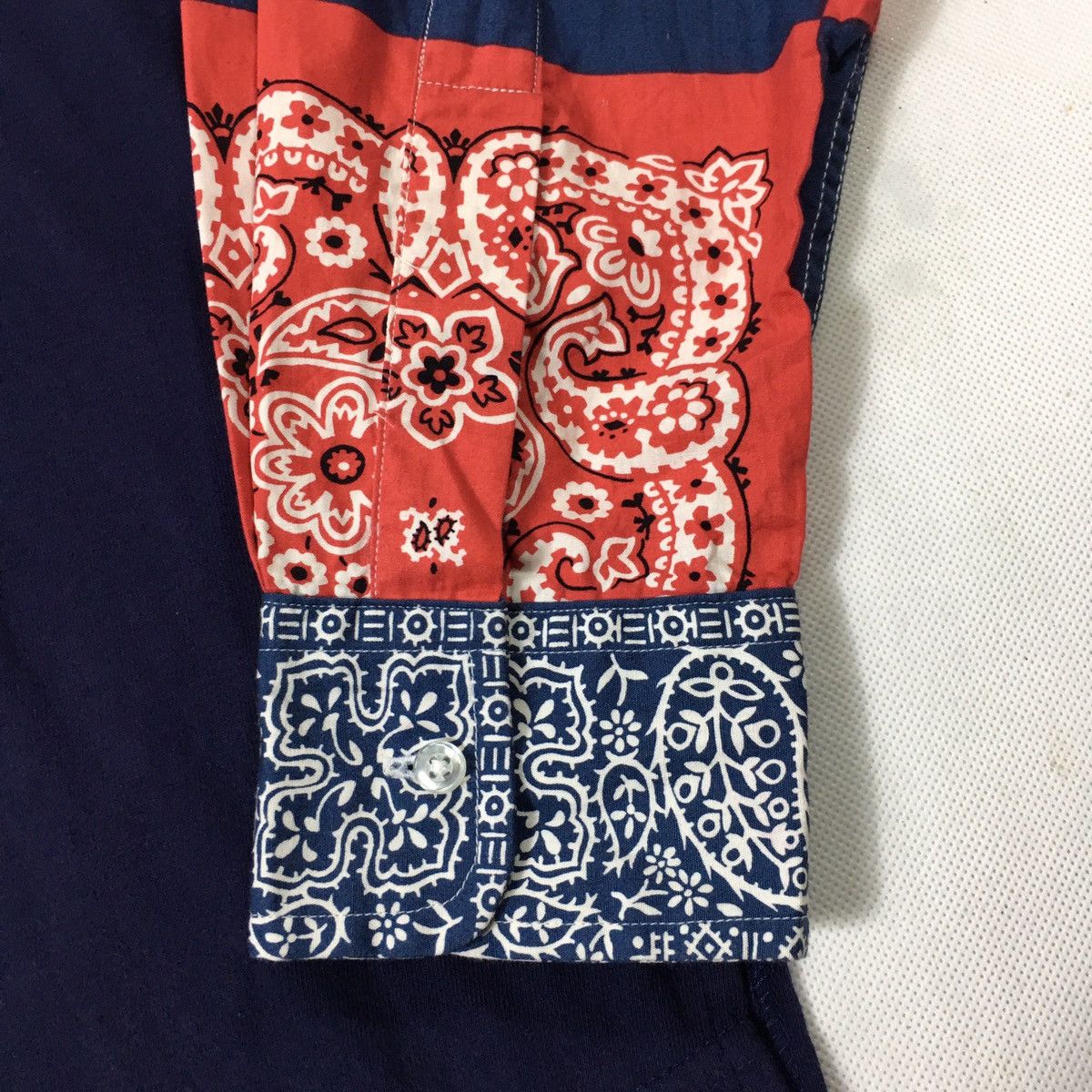 Japanese Brand Mcnairy Brothers New York Bandana Sleeves Rebuild Shirt Size US S / EU 44-46 / 1 - 6 Thumbnail
