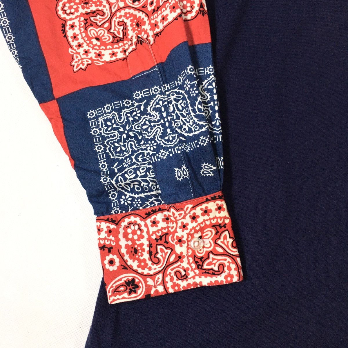 Japanese Brand Mcnairy Brothers New York Bandana Sleeves Rebuild Shirt Size US S / EU 44-46 / 1 - 5 Thumbnail
