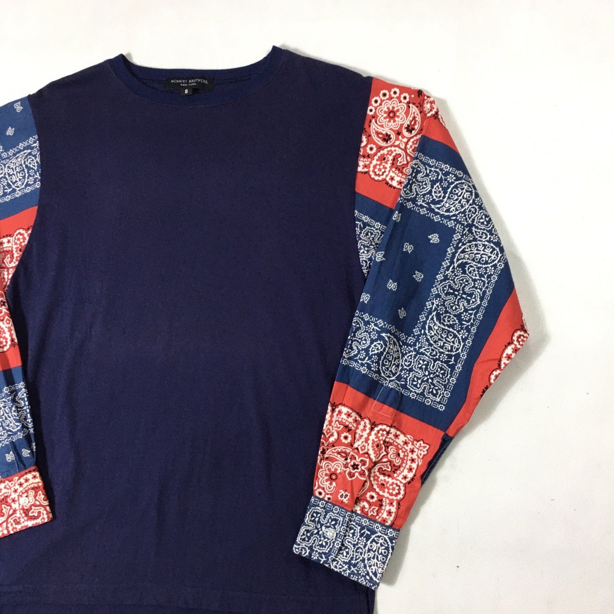 Japanese Brand Mcnairy Brothers New York Bandana Sleeves Rebuild Shirt Size US S / EU 44-46 / 1 - 4 Thumbnail