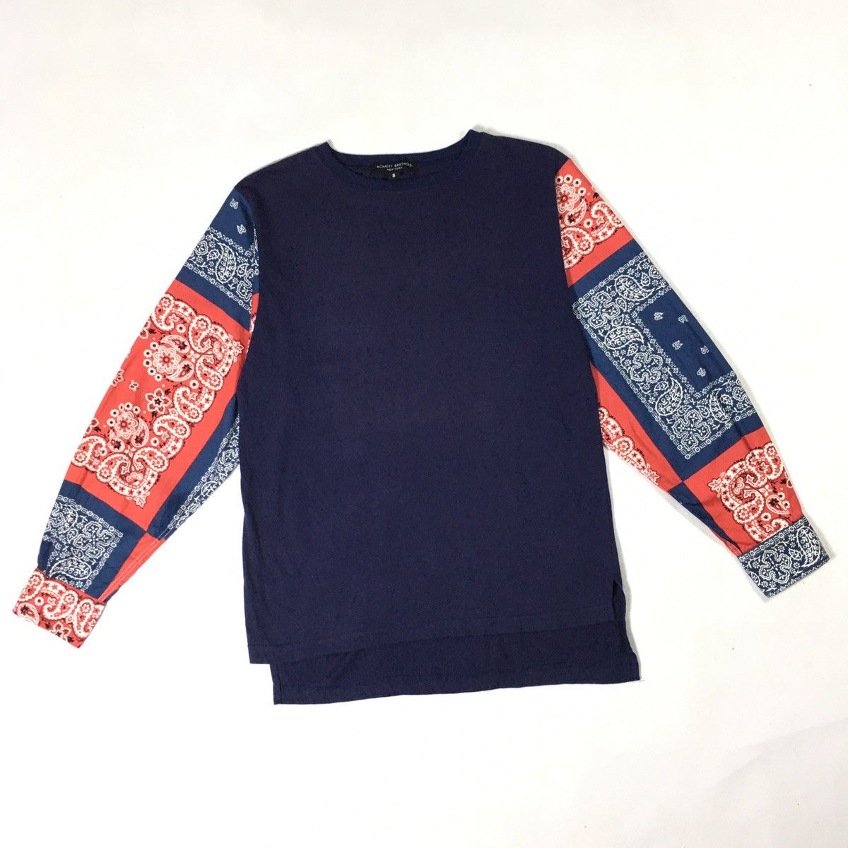 Japanese Brand Mcnairy Brothers New York Bandana Sleeves Rebuild Shirt Size US S / EU 44-46 / 1 - 1 Thumbnail