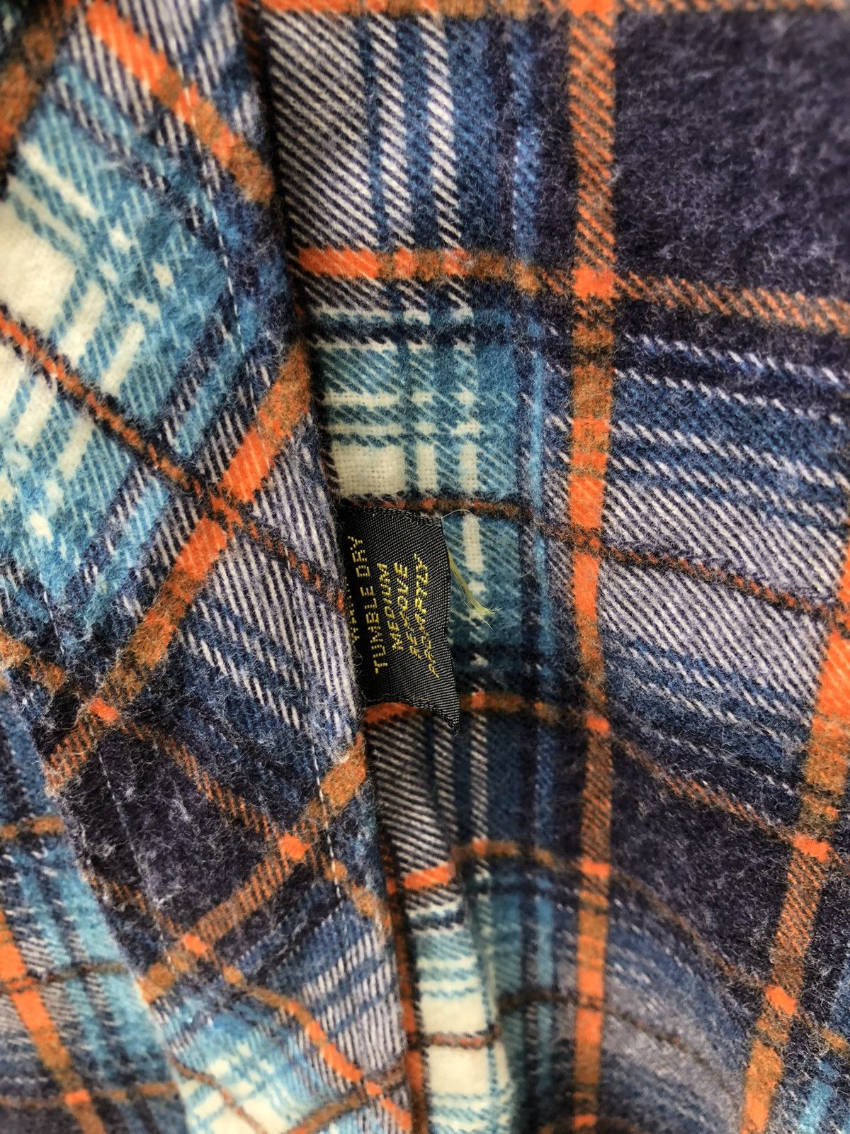 Vintage VTG 70s 80s H BAR C Ranchwear Long Tail Plaid Flannel Shirt Size US L / EU 52-54 / 3 - 8 Thumbnail