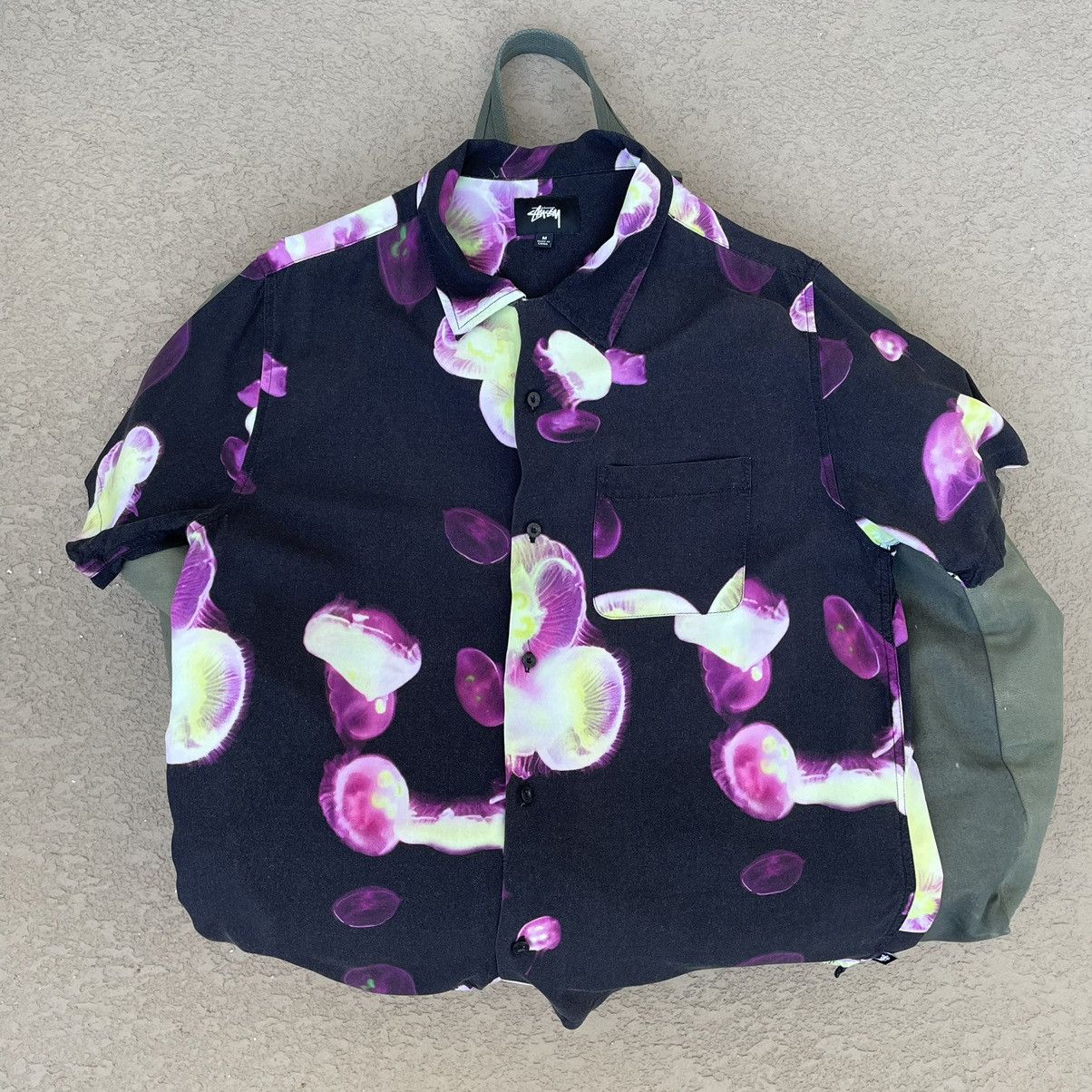 Stussy Stussy Jellyfish Print Camp Collar shirt | Grailed