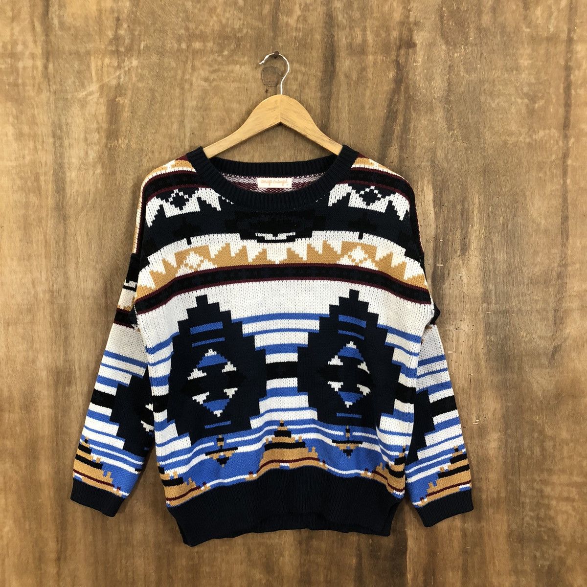 image of Aran Isles Knitwear x Art Anap Mimpi Art Multicolor Knitwear 140, Men's (Size Medium)