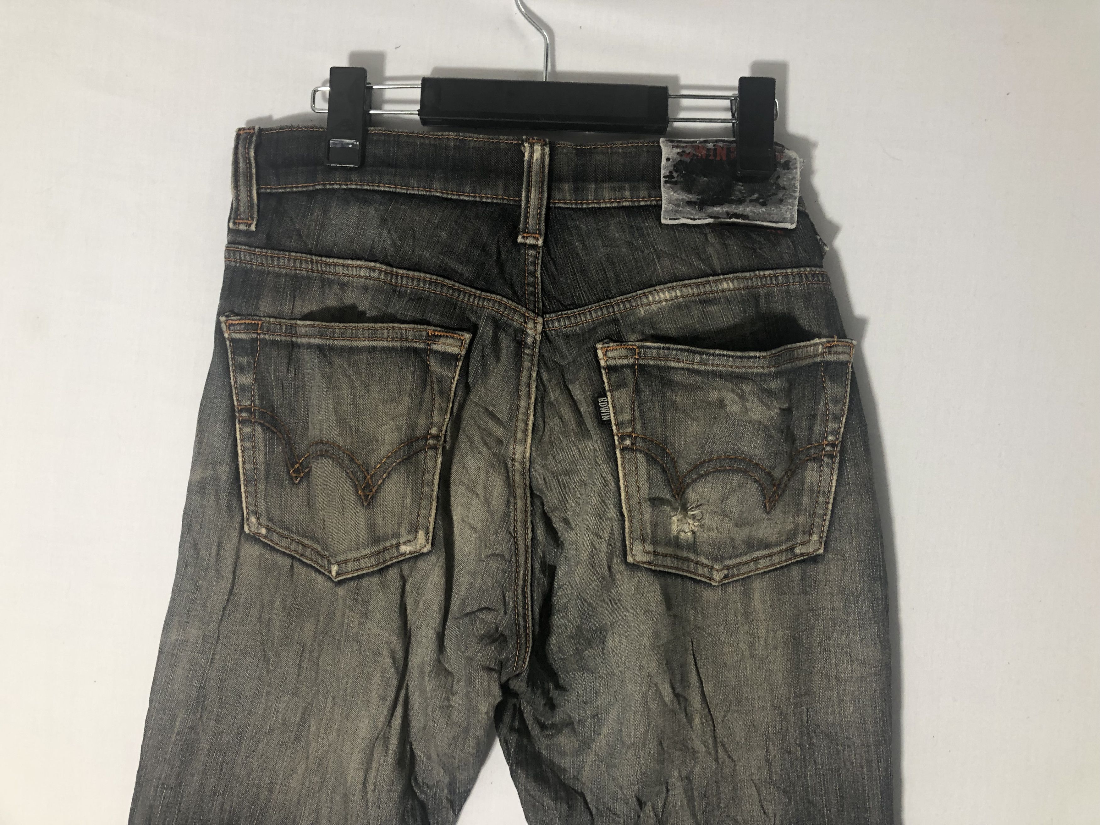 Japanese Brand EDWIN WILD FIRE DISTRESSED DENIM Size US 30 / EU 46 - 15 Thumbnail