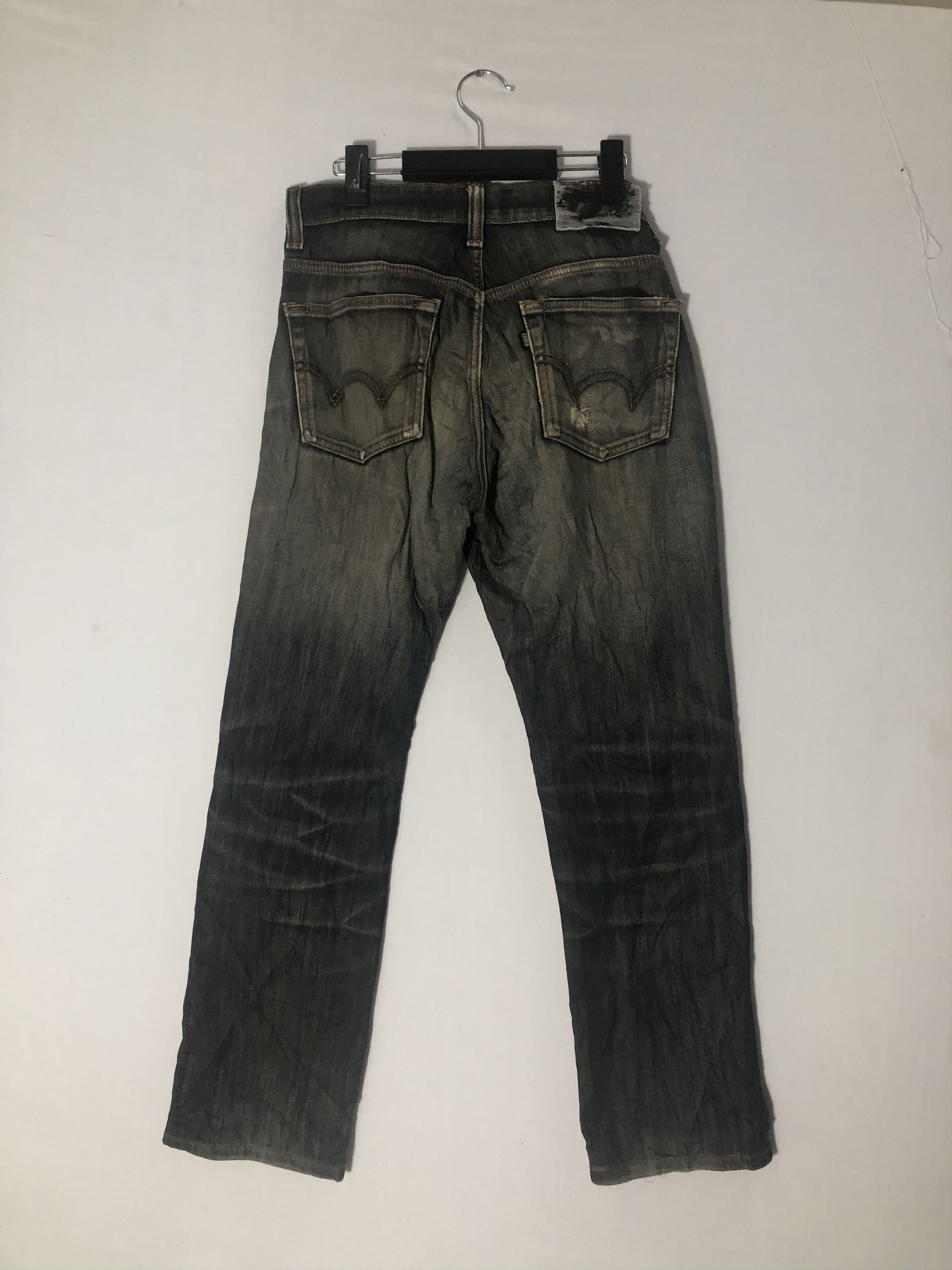 Japanese Brand EDWIN WILD FIRE DISTRESSED DENIM Size US 30 / EU 46 - 10 Thumbnail
