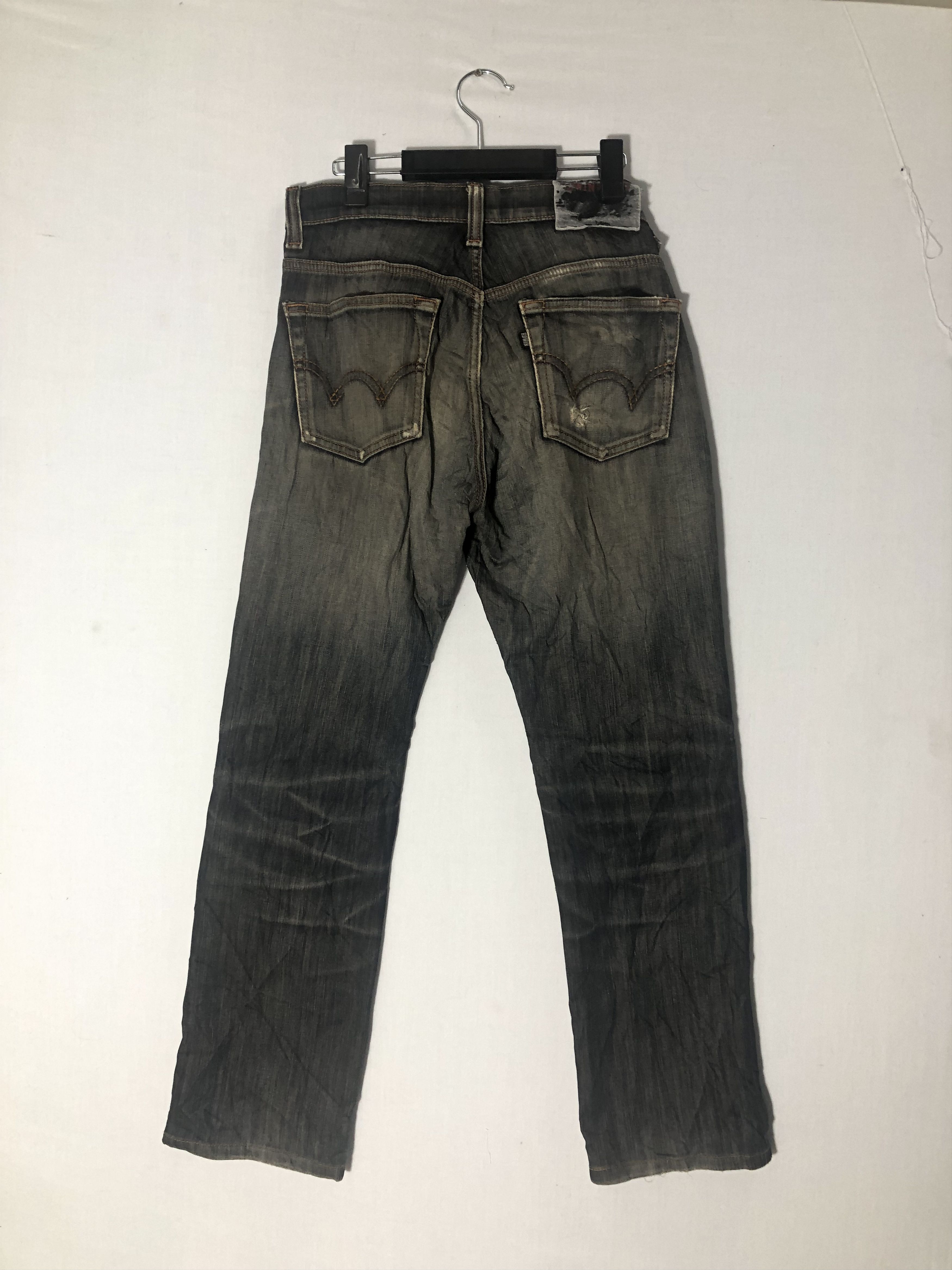 Japanese Brand EDWIN WILD FIRE DISTRESSED DENIM Size US 30 / EU 46 - 11 Thumbnail
