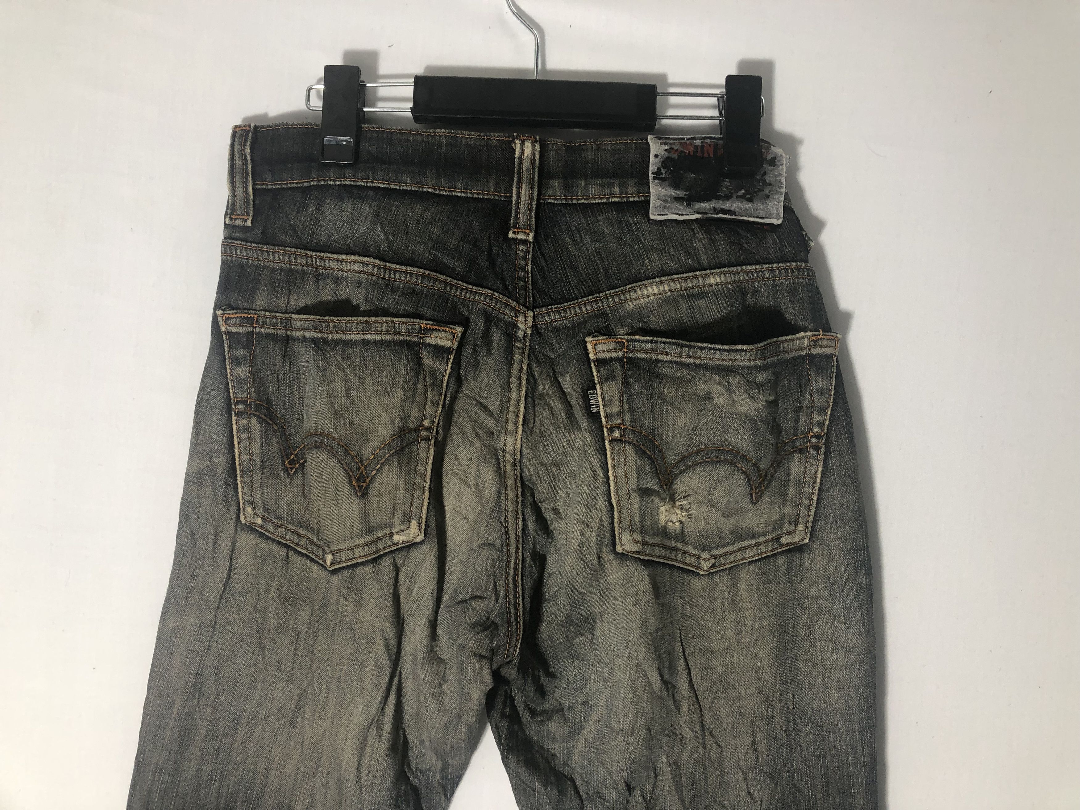 Japanese Brand EDWIN WILD FIRE DISTRESSED DENIM Size US 30 / EU 46 - 13 Thumbnail