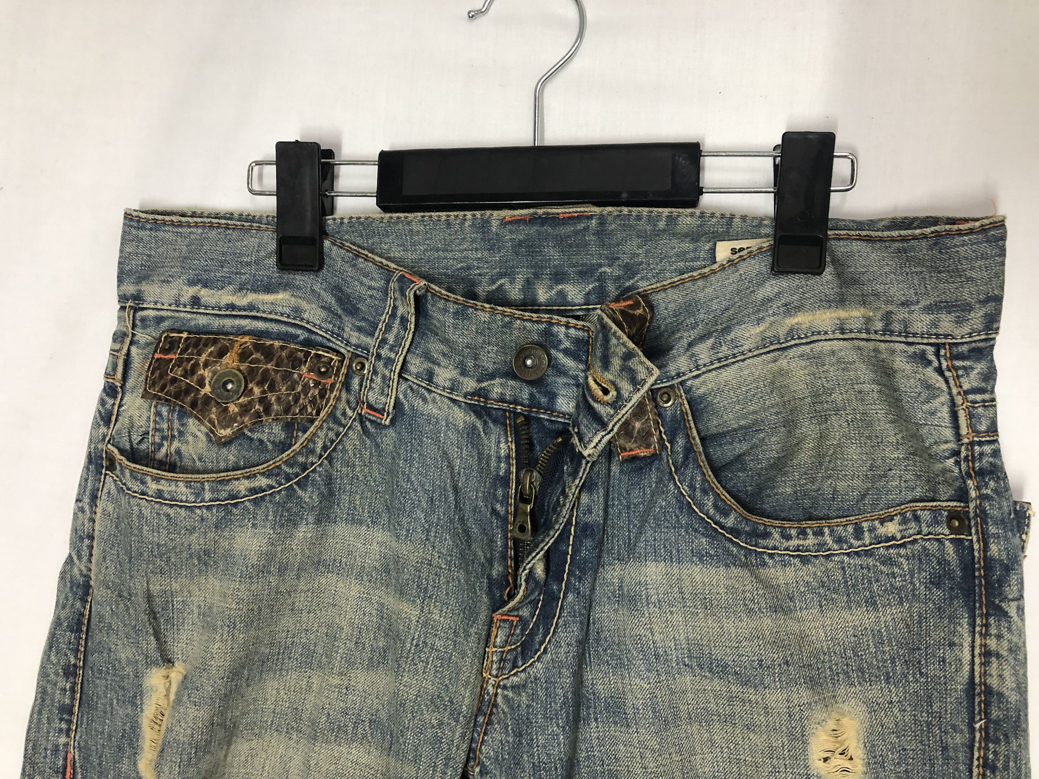 Other semantic design Vintage distressed denim Size US 32 / EU 48 - 10 Thumbnail