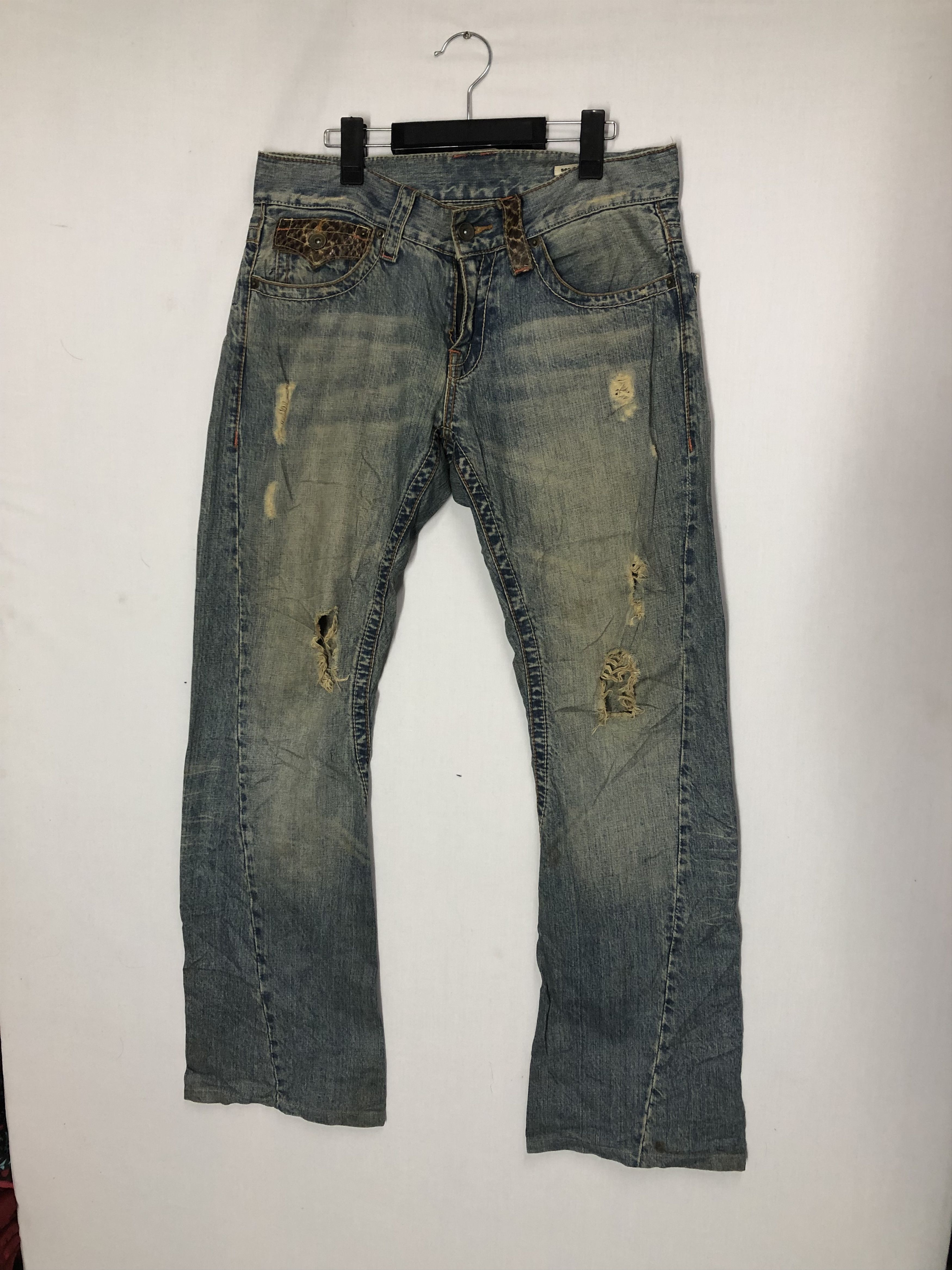 Other semantic design Vintage distressed denim Size US 32 / EU 48 - 1 Thumbnail