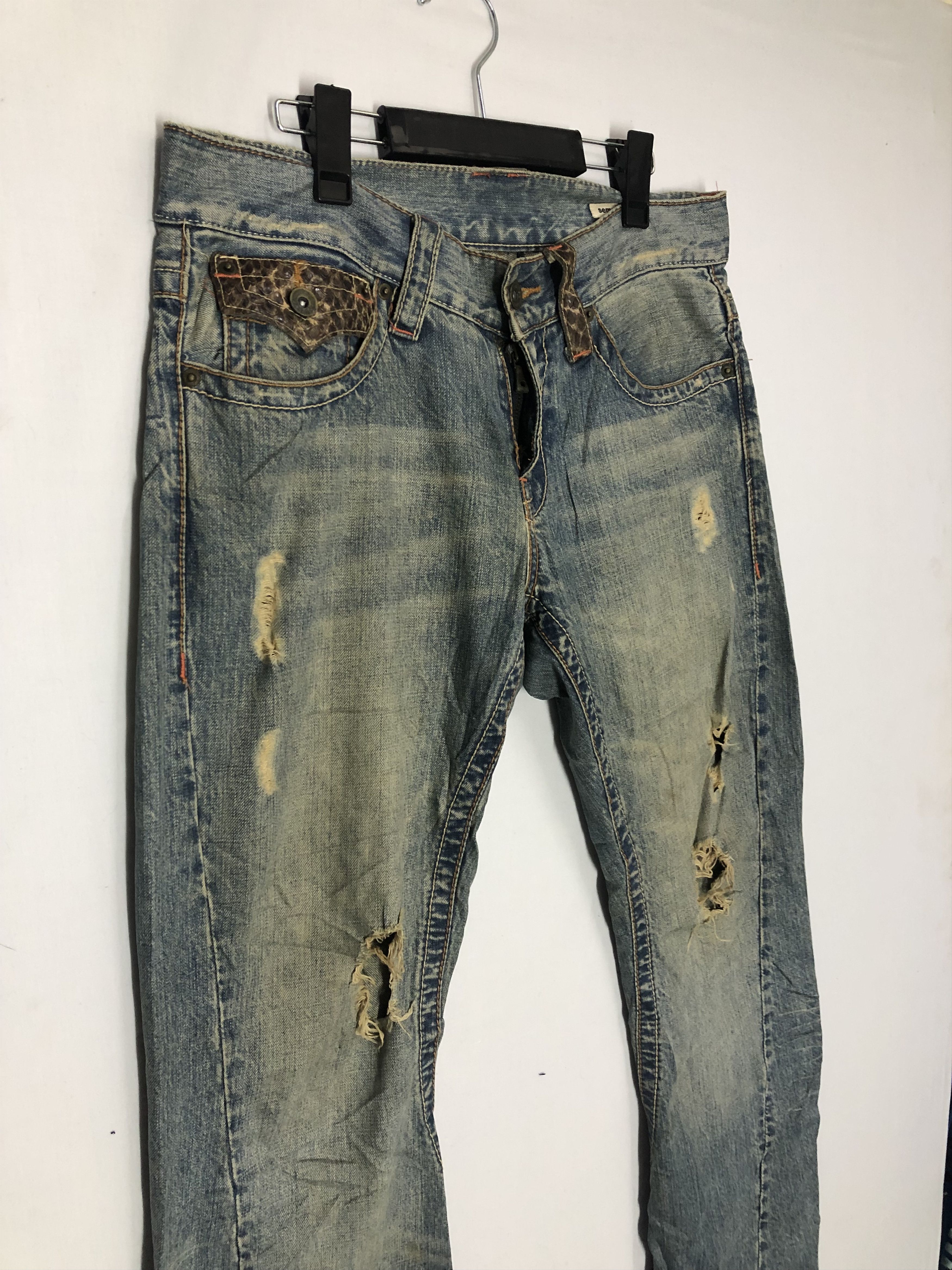 Other semantic design Vintage distressed denim Size US 32 / EU 48 - 5 Thumbnail