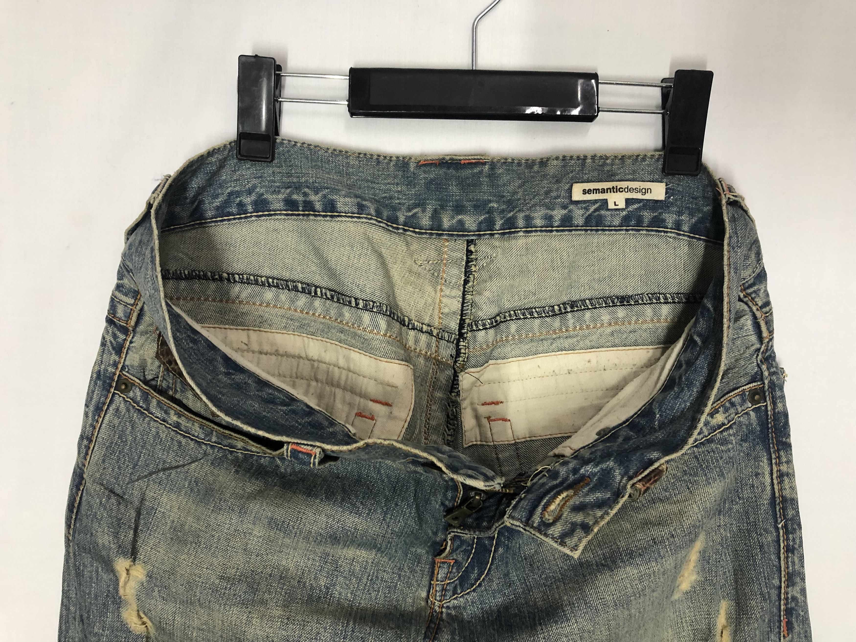 Other semantic design Vintage distressed denim Size US 32 / EU 48 - 11 Thumbnail
