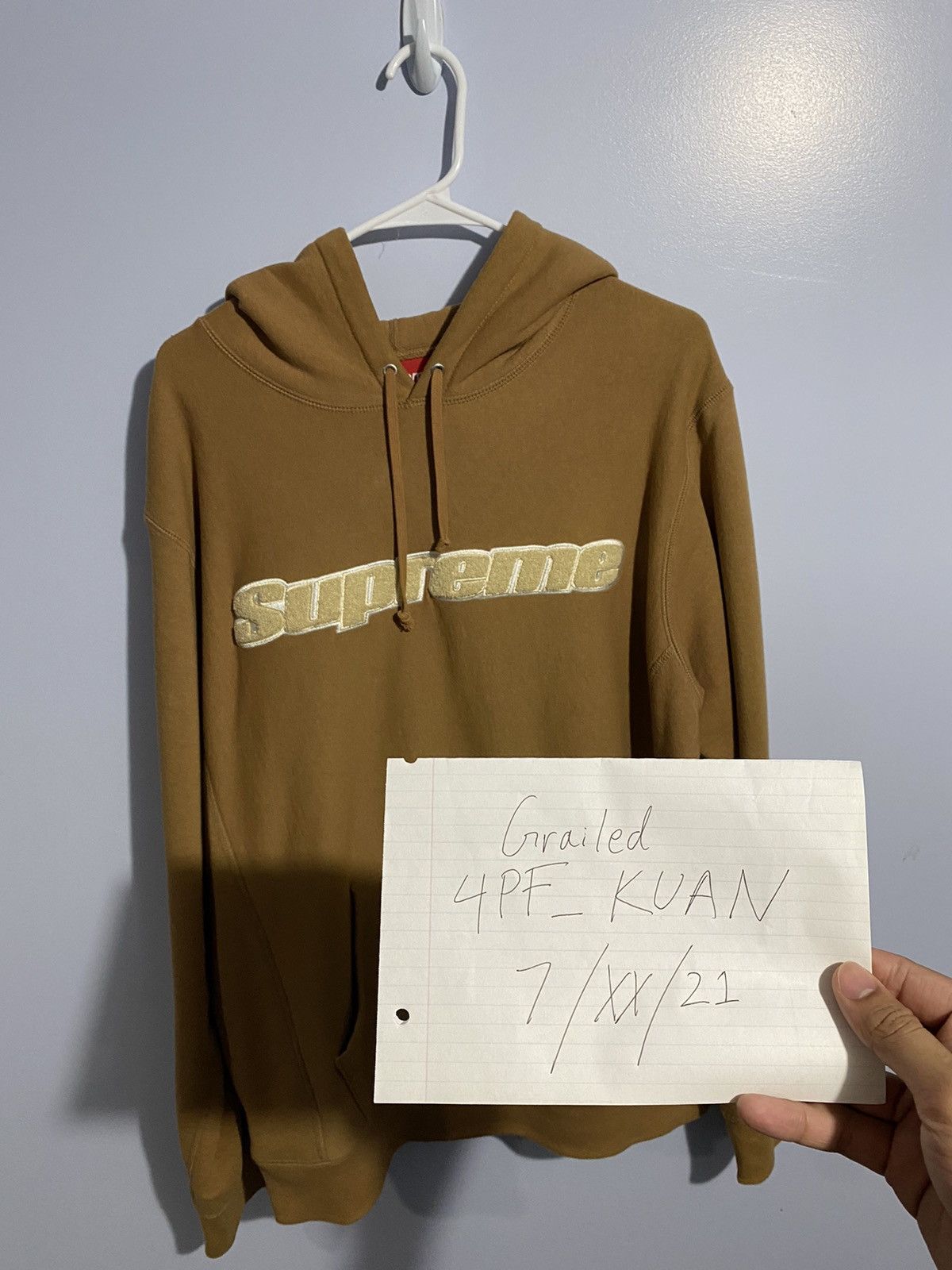Supreme chenille hooded sweatshirt deals