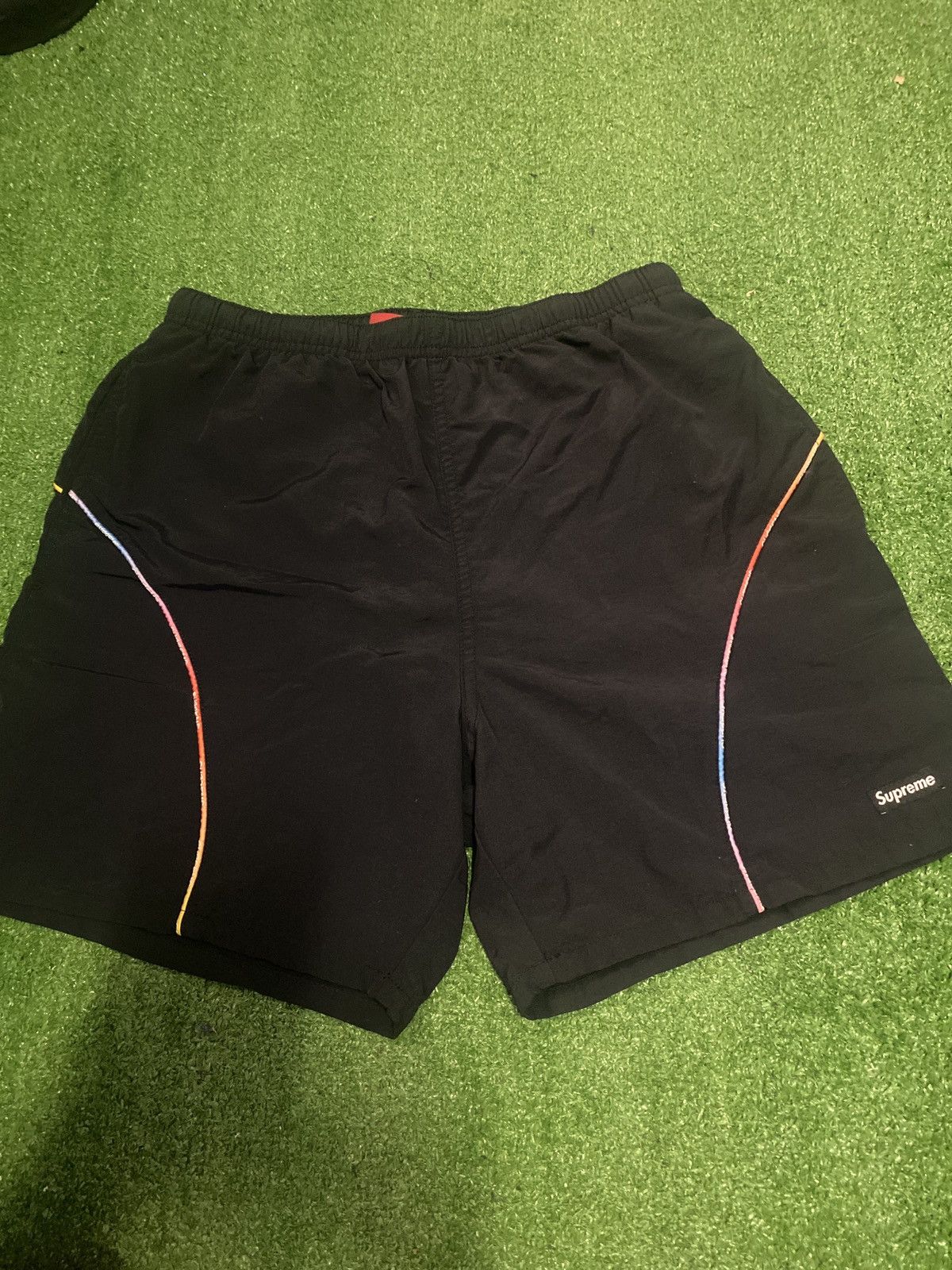 Supreme Supreme Gradient Piping Water Shorts S | Grailed