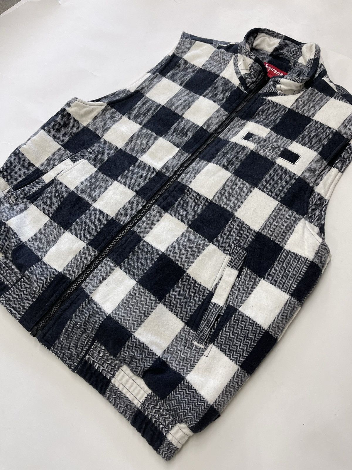 Supreme Supreme F/W 2014 Buffalo Plaid Flannel Vest | Grailed