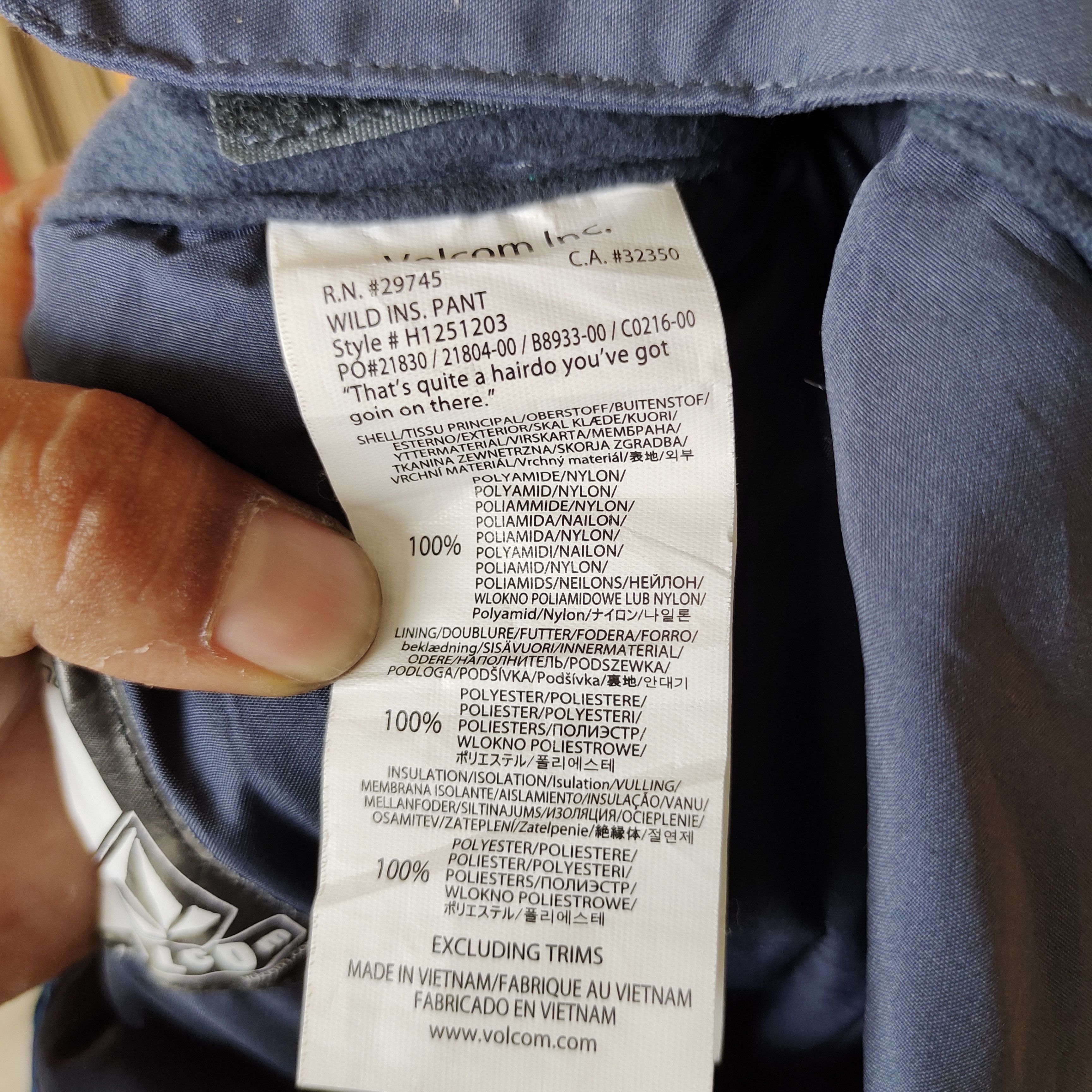 Volcom Volcom Ski Multipocket Wild Ins. Pants Size US 31 - 25 Thumbnail