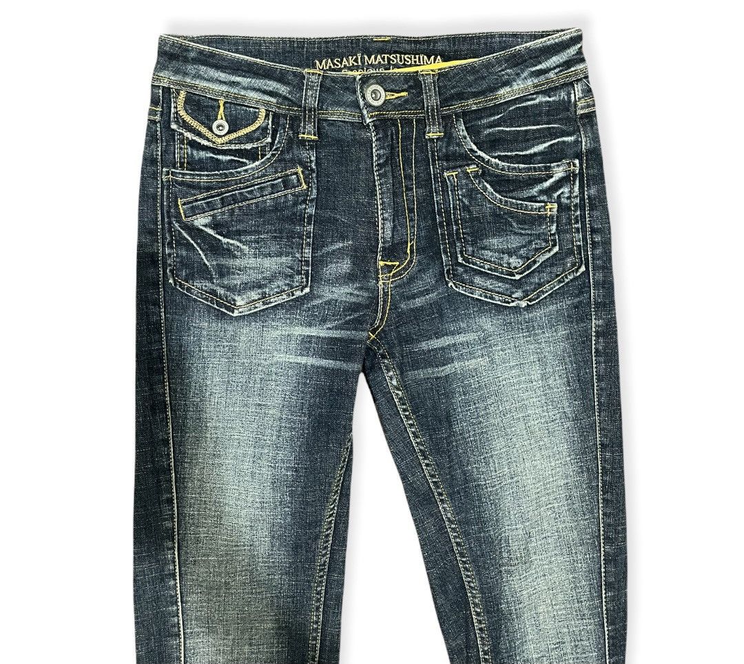 If Six Was Nine Masaki Matsushima Low Rise Stone Wash Designer Jeans Size US 30 / EU 46 - 12 Thumbnail