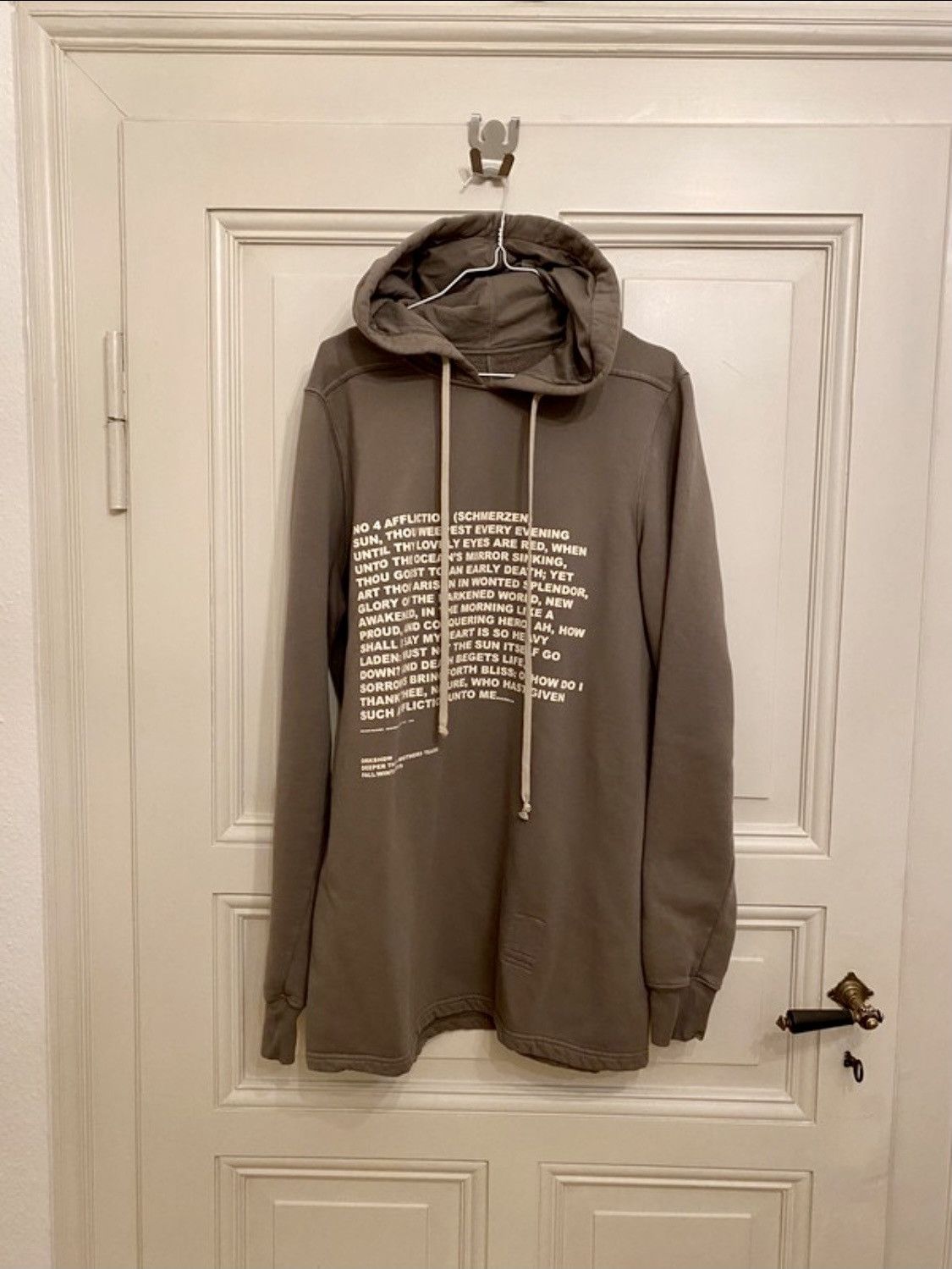Rick Owens × Rick Owens Drkshdw Pain Hoddie S Size US M / EU 48-50 / 2 - 1 Thumbnail