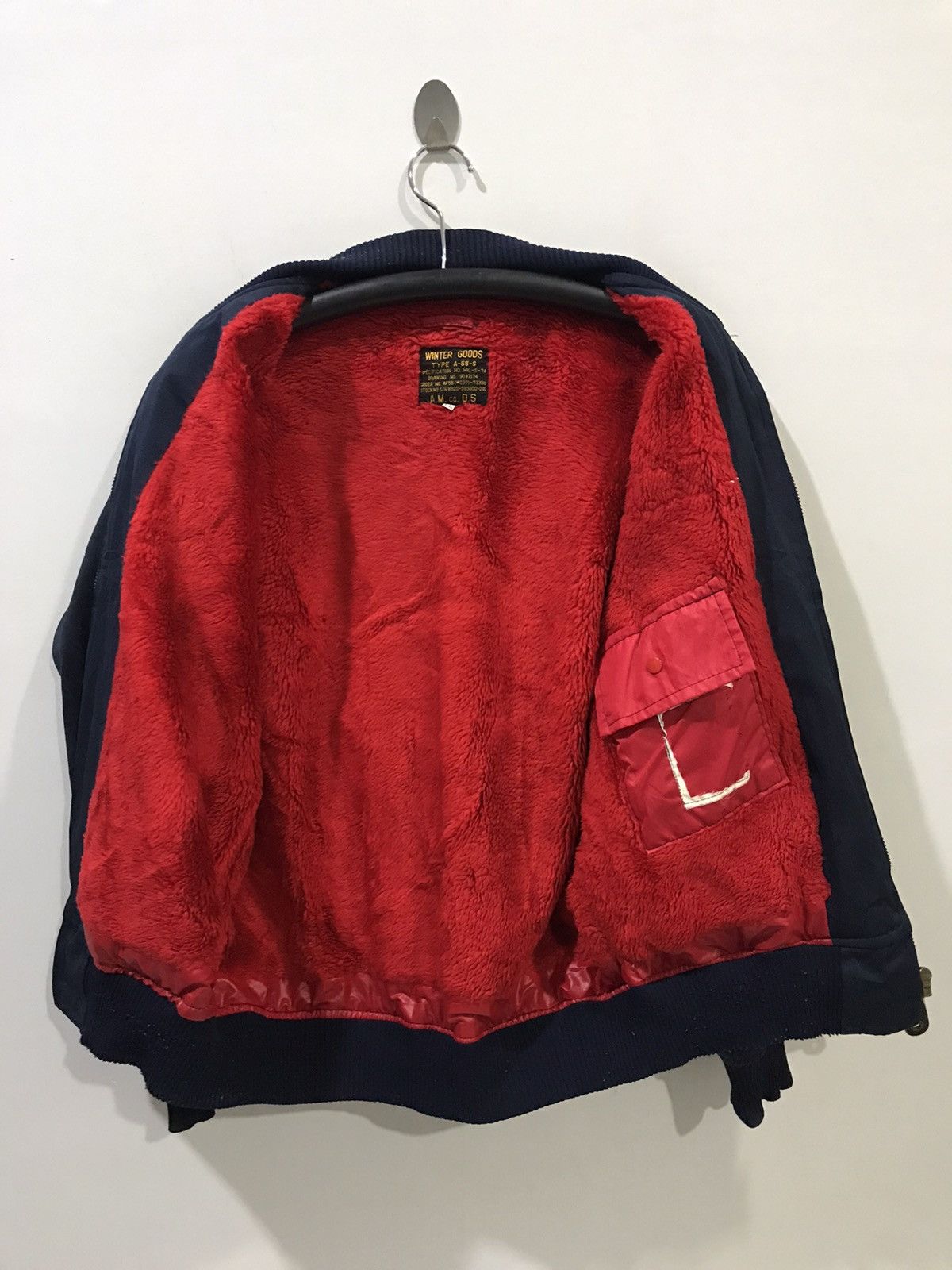 Other AMCOOS Winter Goods Red Sherpa Bomber Jacket Size US XL / EU 56 / 4 - 9 Thumbnail