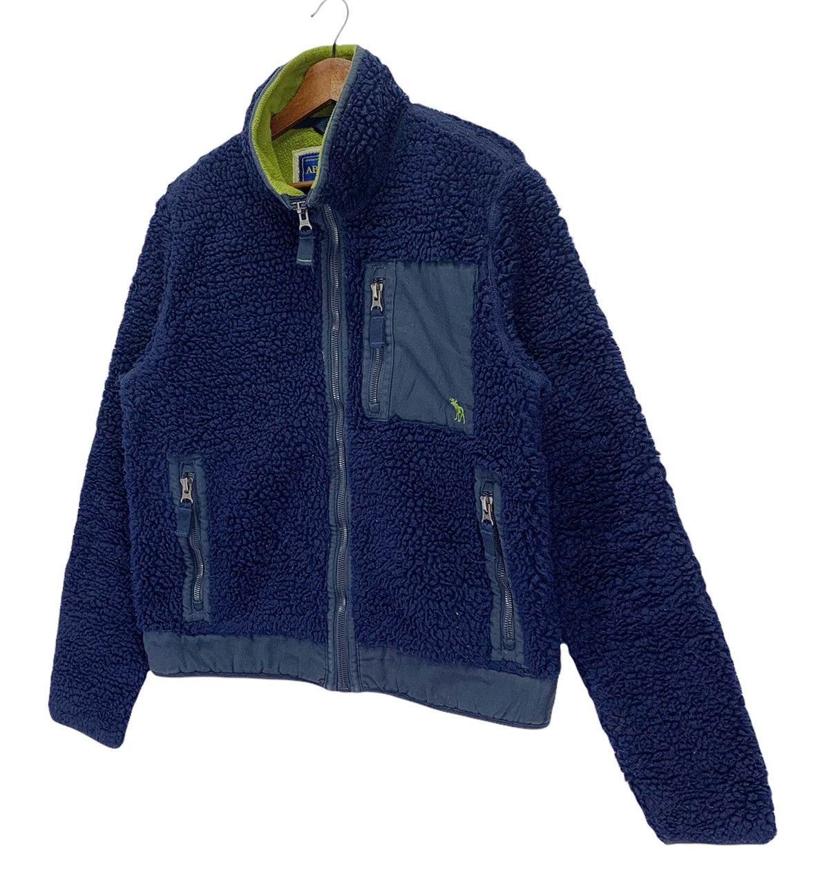 Abercrombie & Fitch Vintage Abercrombie & Fitch Fleece Deep Pile Retro Sweater Size US M / EU 48-50 / 2 - 2 Thumbnail