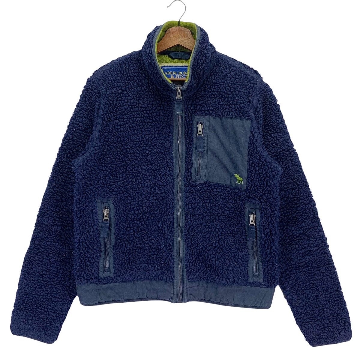 Abercrombie & Fitch Vintage Abercrombie & Fitch Fleece Deep Pile Retro Sweater Size US M / EU 48-50 / 2 - 1 Thumbnail