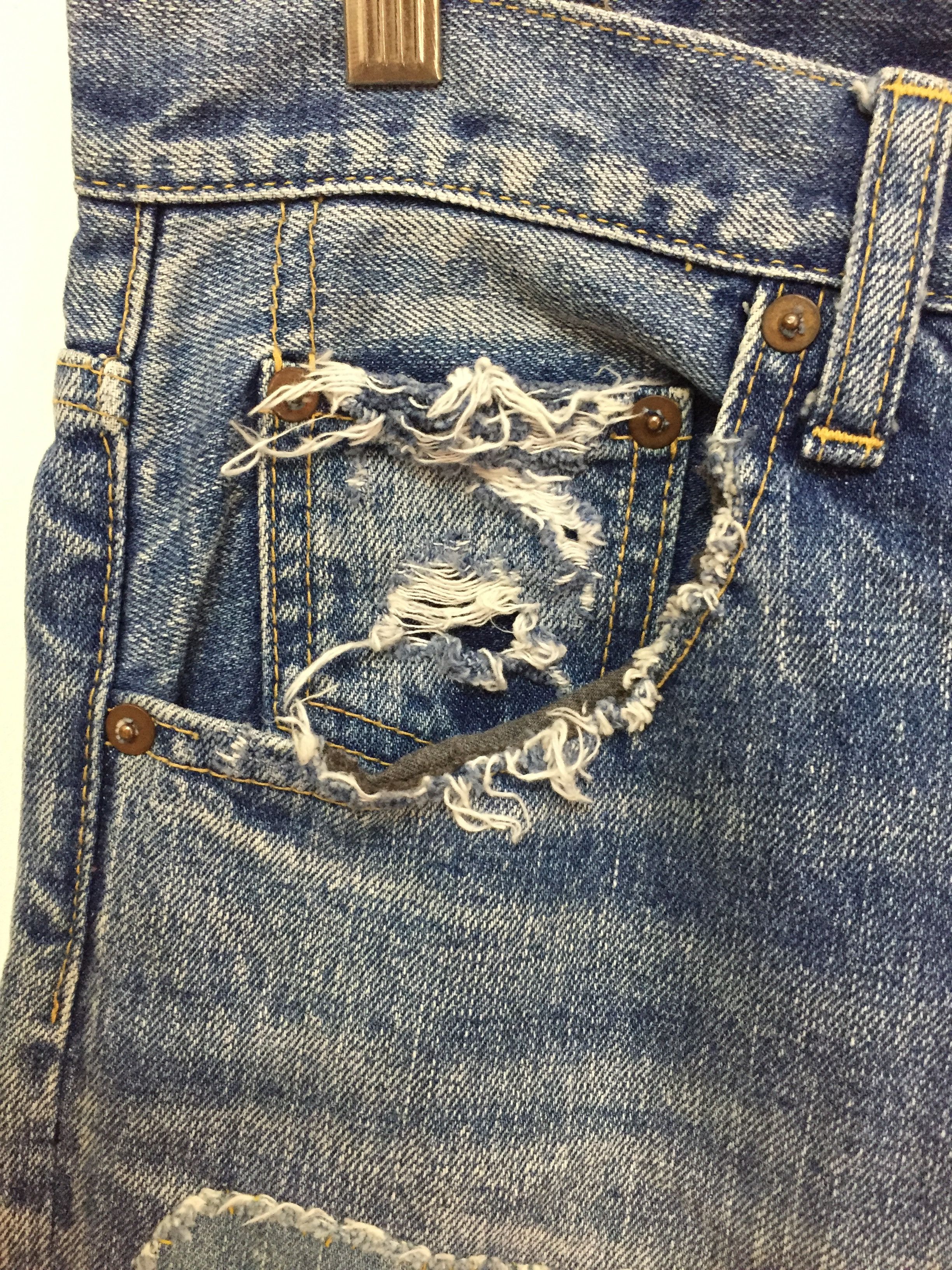 20471120 RNA Pre DNA Patchwork distressed strawberry Punk denim Size US 30 / EU 46 - 5 Thumbnail