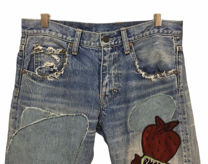 20471120 RNA Pre DNA Patchwork distressed strawberry Punk denim Size US 30 / EU 46 - 3 Thumbnail