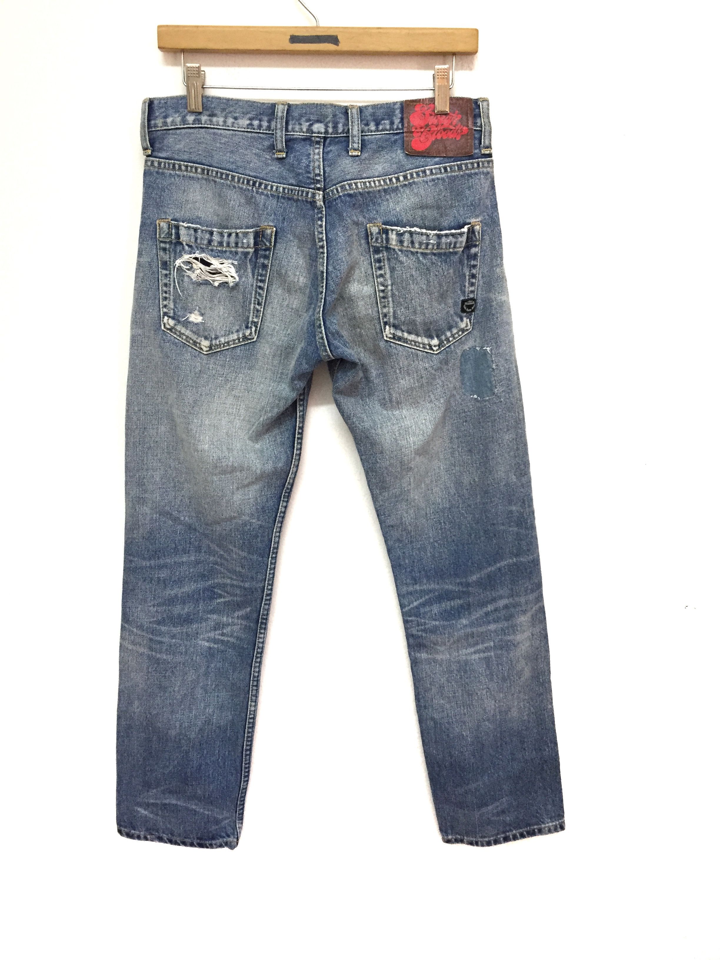 20471120 RNA Pre DNA Patchwork distressed strawberry Punk denim Size US 30 / EU 46 - 8 Thumbnail