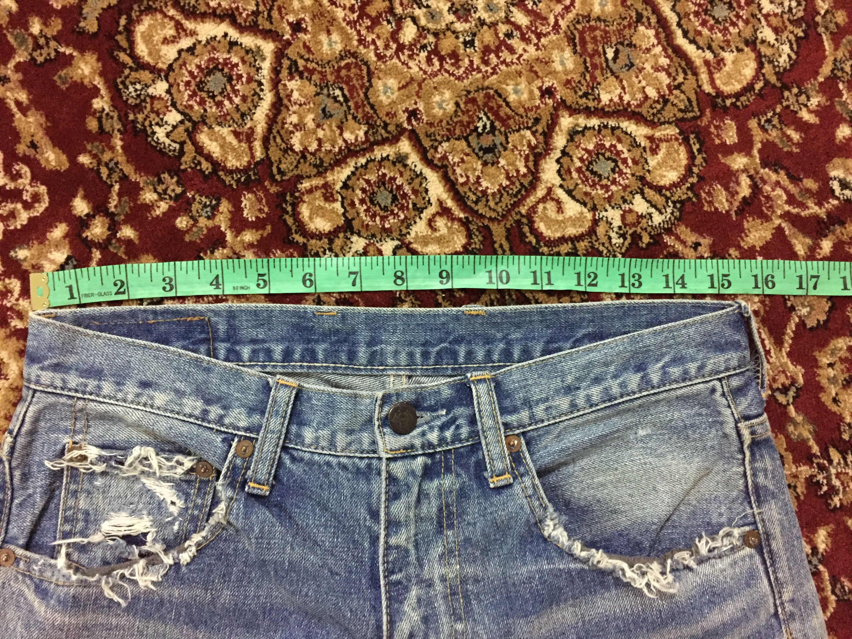20471120 RNA Pre DNA Patchwork distressed strawberry Punk denim Size US 30 / EU 46 - 11 Thumbnail