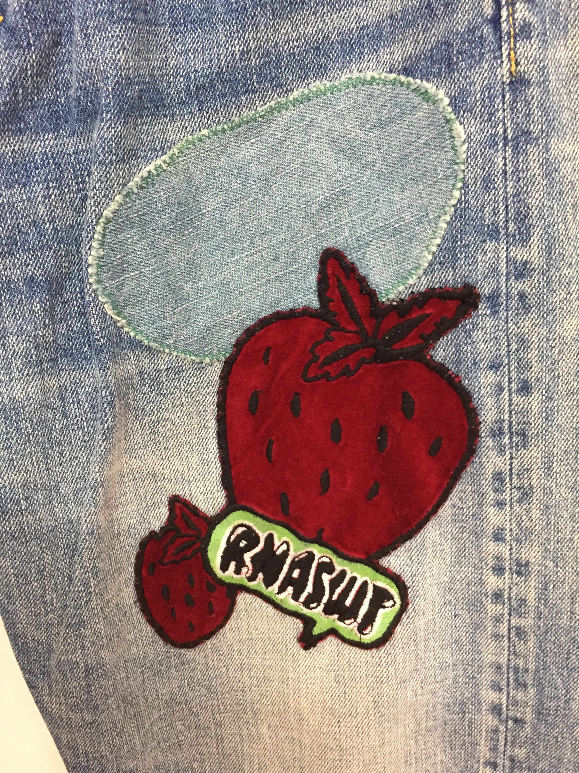 20471120 RNA Pre DNA Patchwork distressed strawberry Punk denim Size US 30 / EU 46 - 6 Thumbnail
