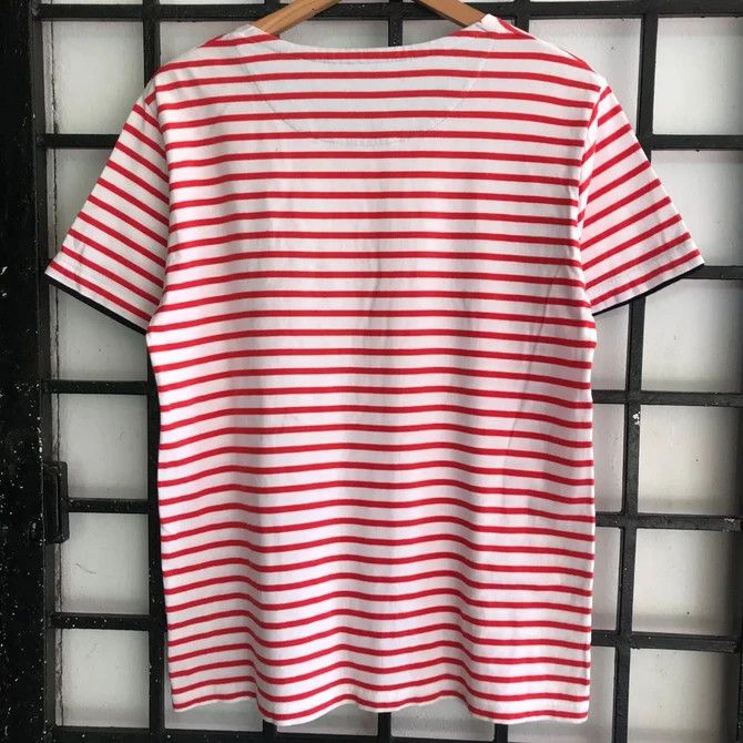 Burberry 💣 OFFER Vtg BURBERRY BLACK LABEL Striped Design T-Shirt Size US M / EU 48-50 / 2 - 3 Thumbnail